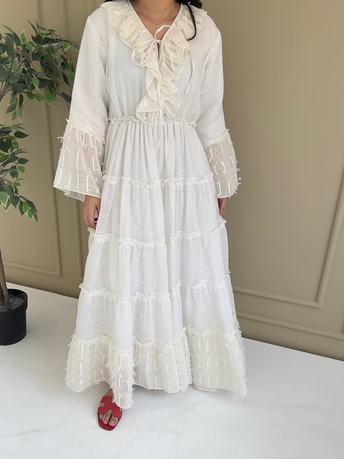 DN155 - WHITE SUMMER DRESS