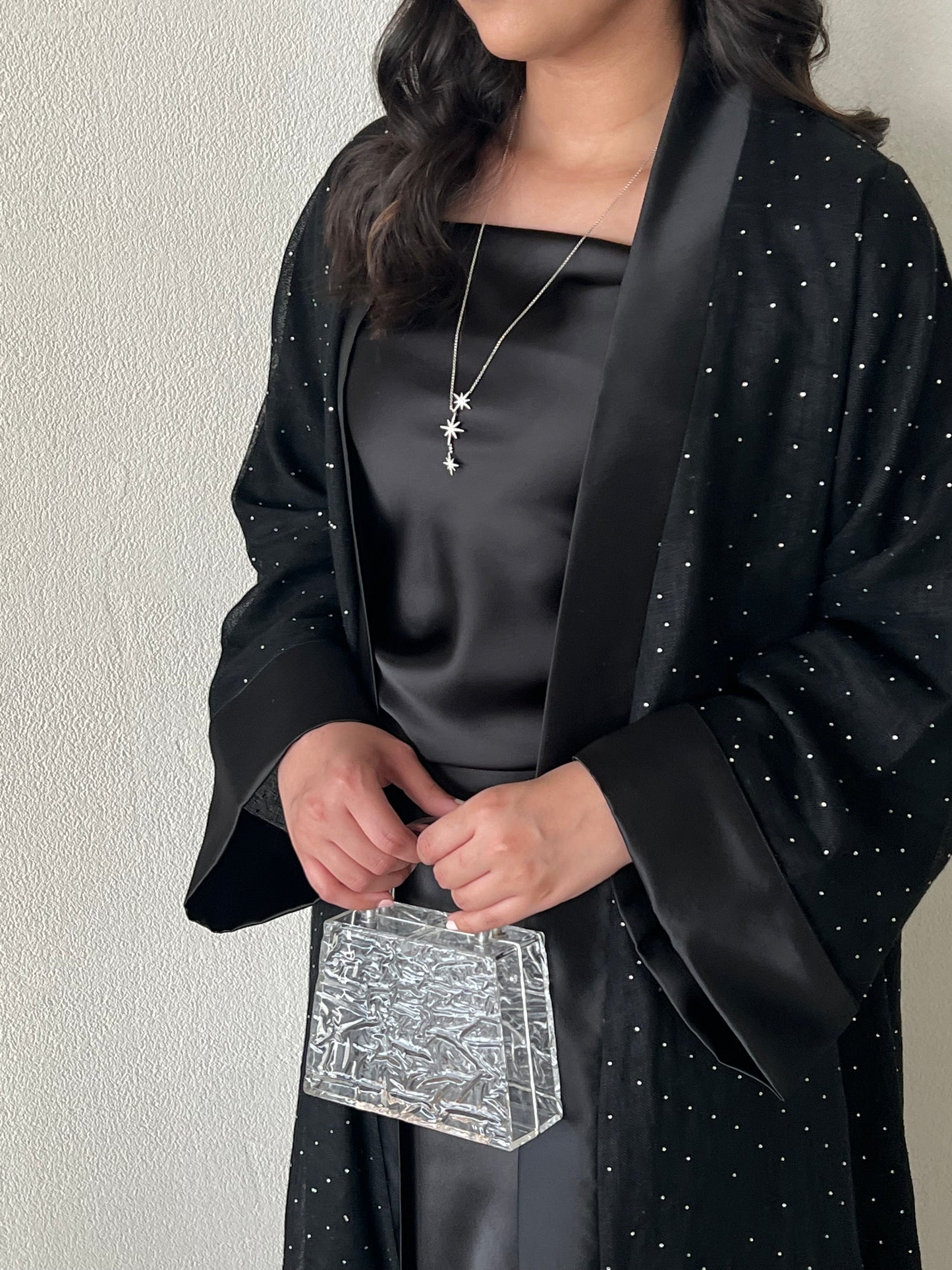 DN160 - BLACK CRYSTAL ABAYA