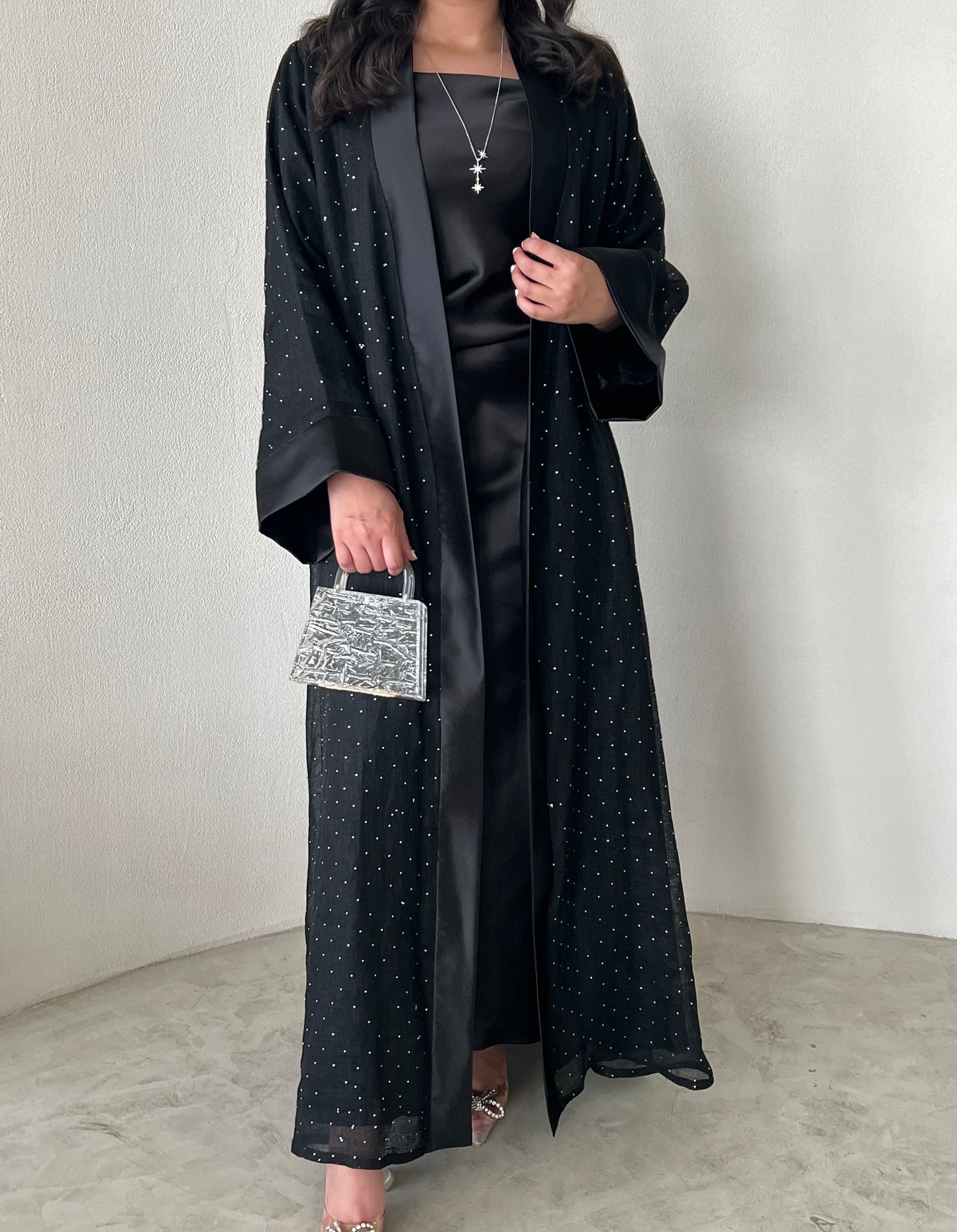 DN160 - BLACK CRYSTAL ABAYA