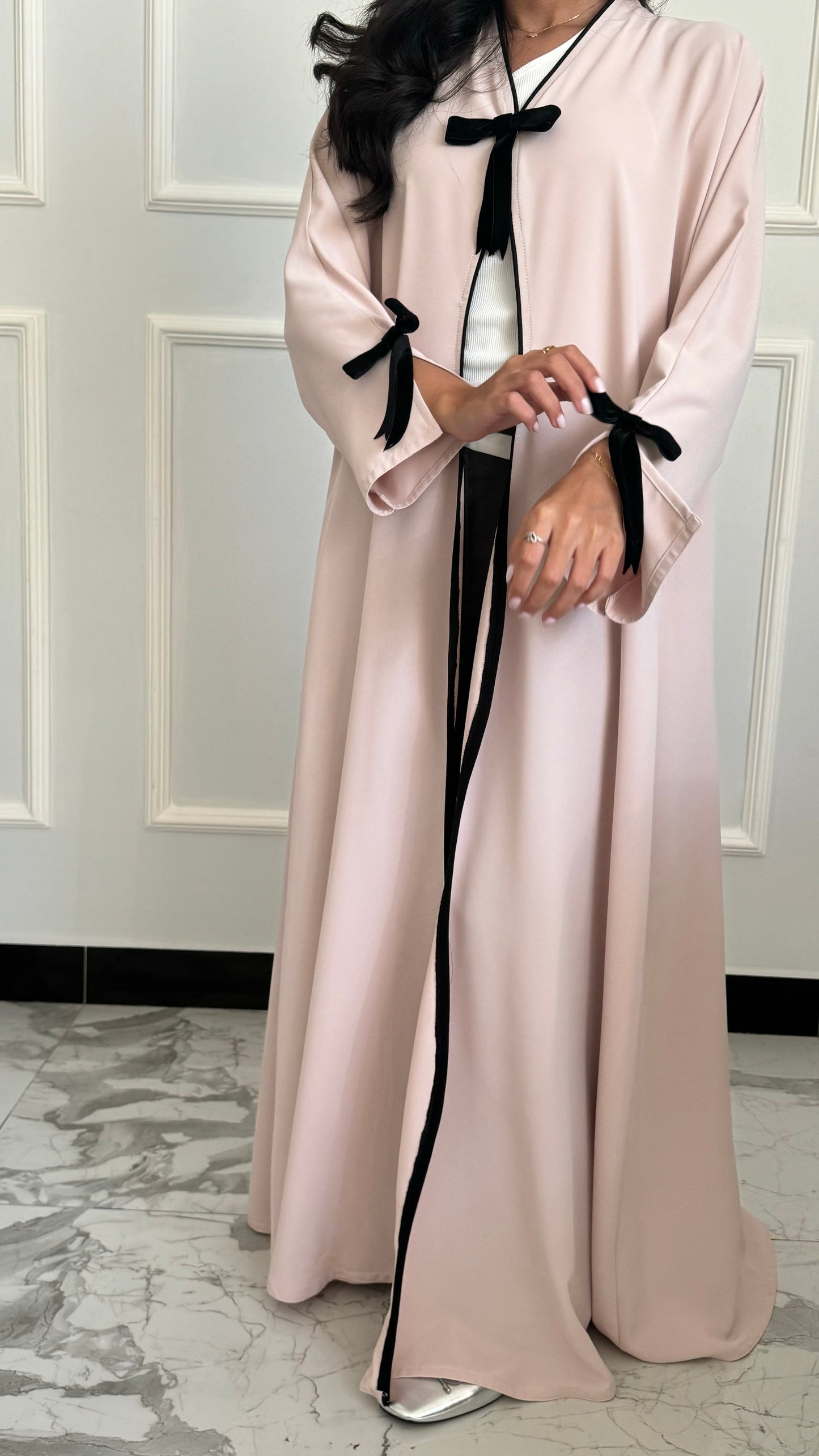 DN100 - Summery Crepe BOW Abaya
