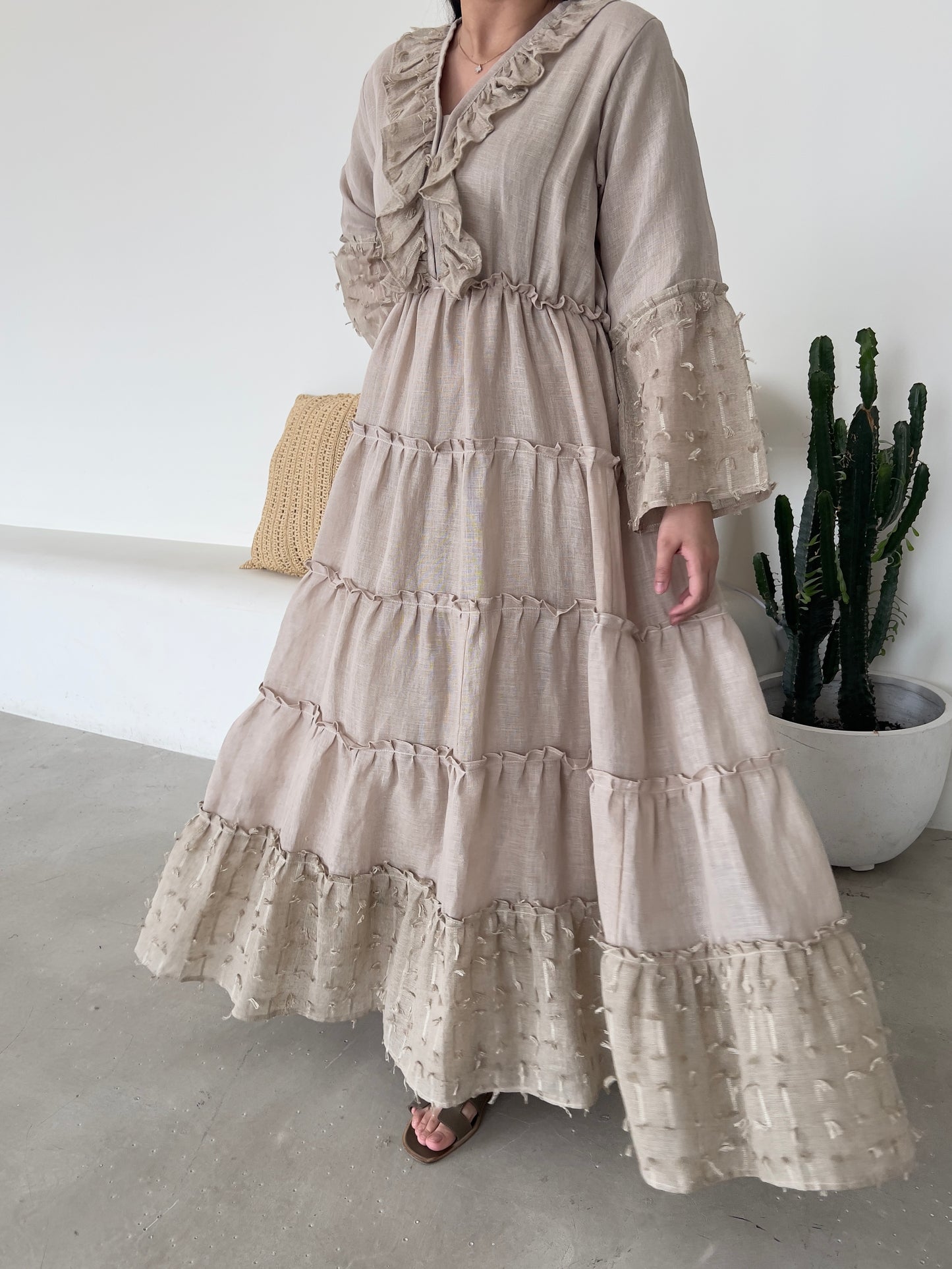 DN156 - BEIGE SUMMER DRESS