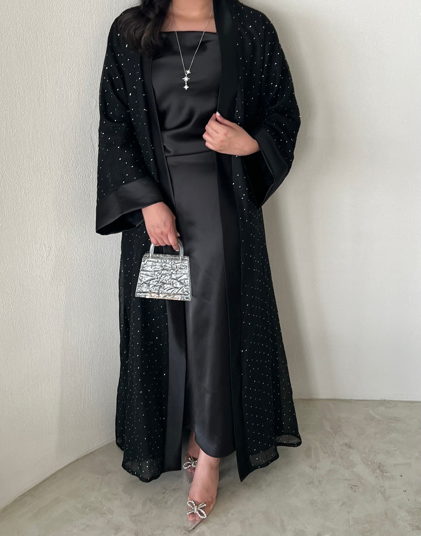 DN160 - BLACK CRYSTAL ABAYA