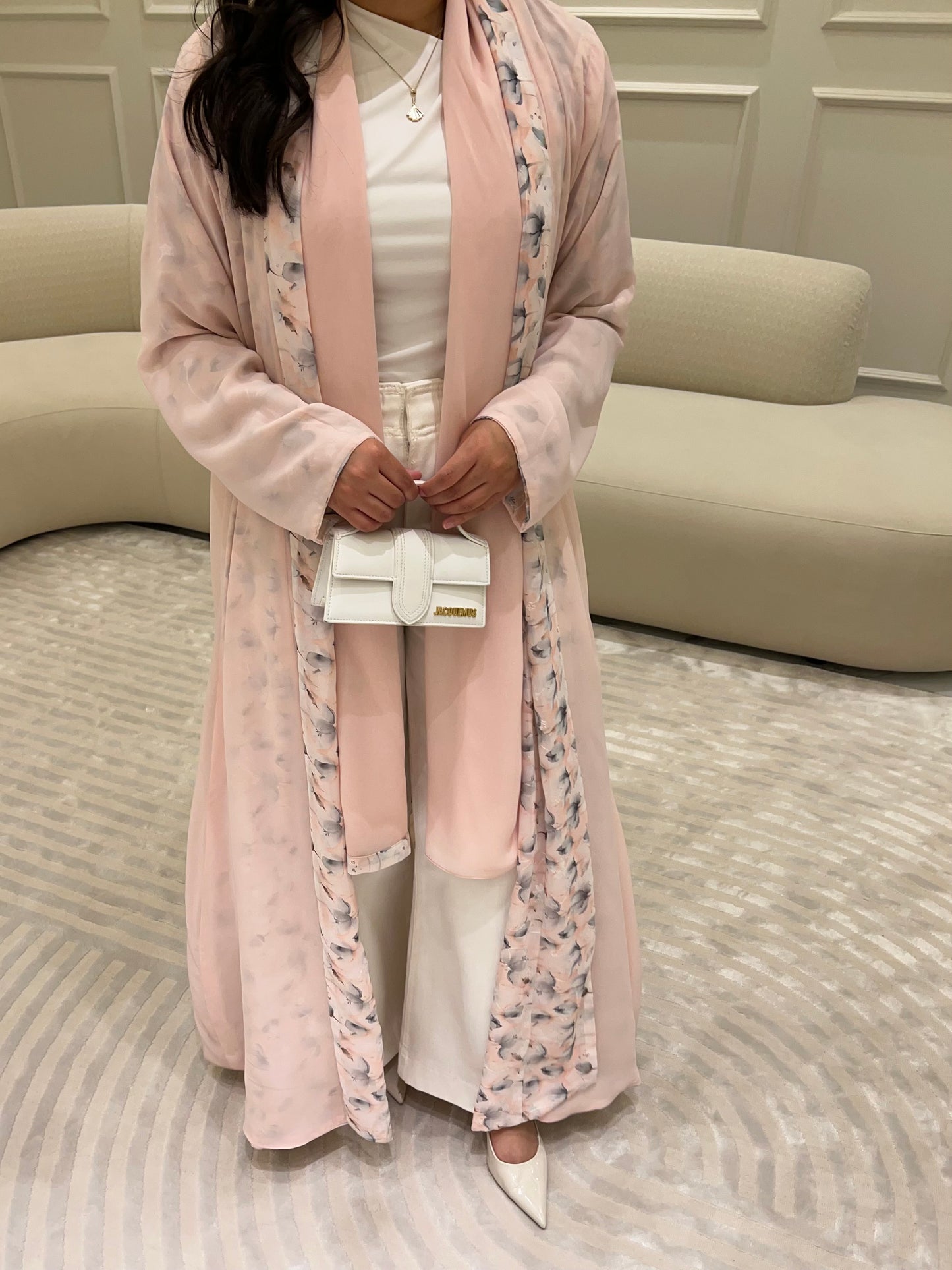 DN181 - FLORAL REVERSIBLE ABAYA