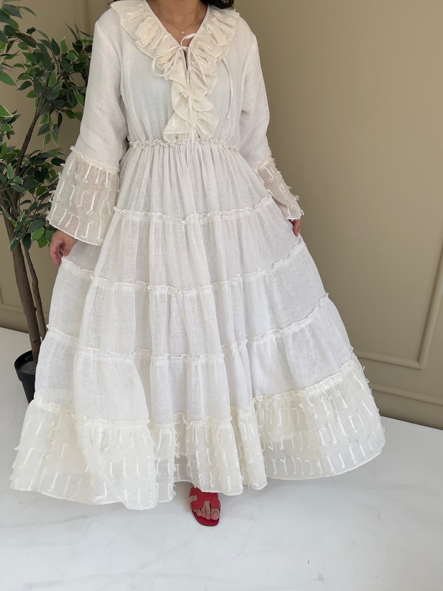 DN155 - WHITE SUMMER DRESS