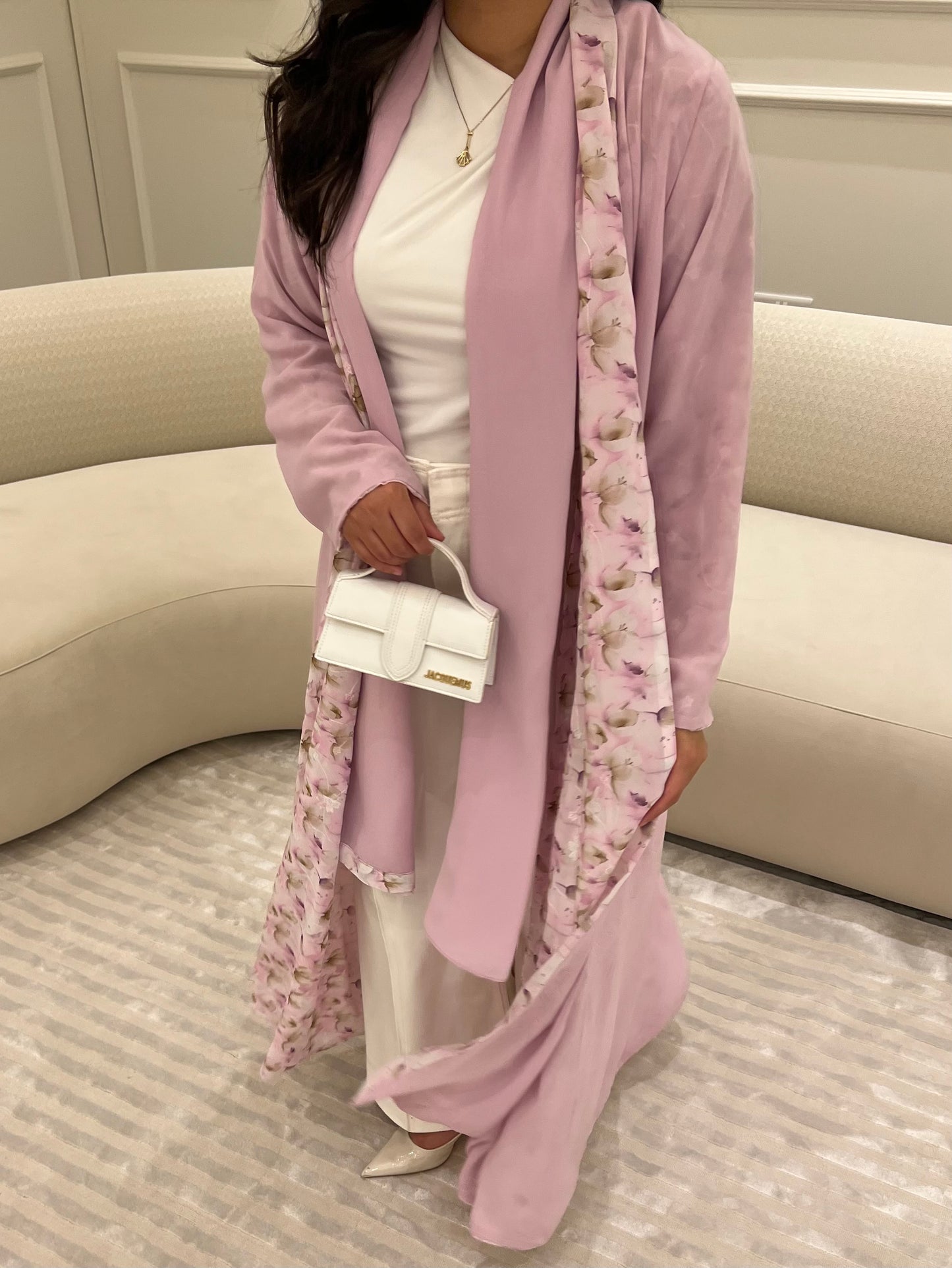 DN180 - FLORAL REVERSIBLE ABAYA