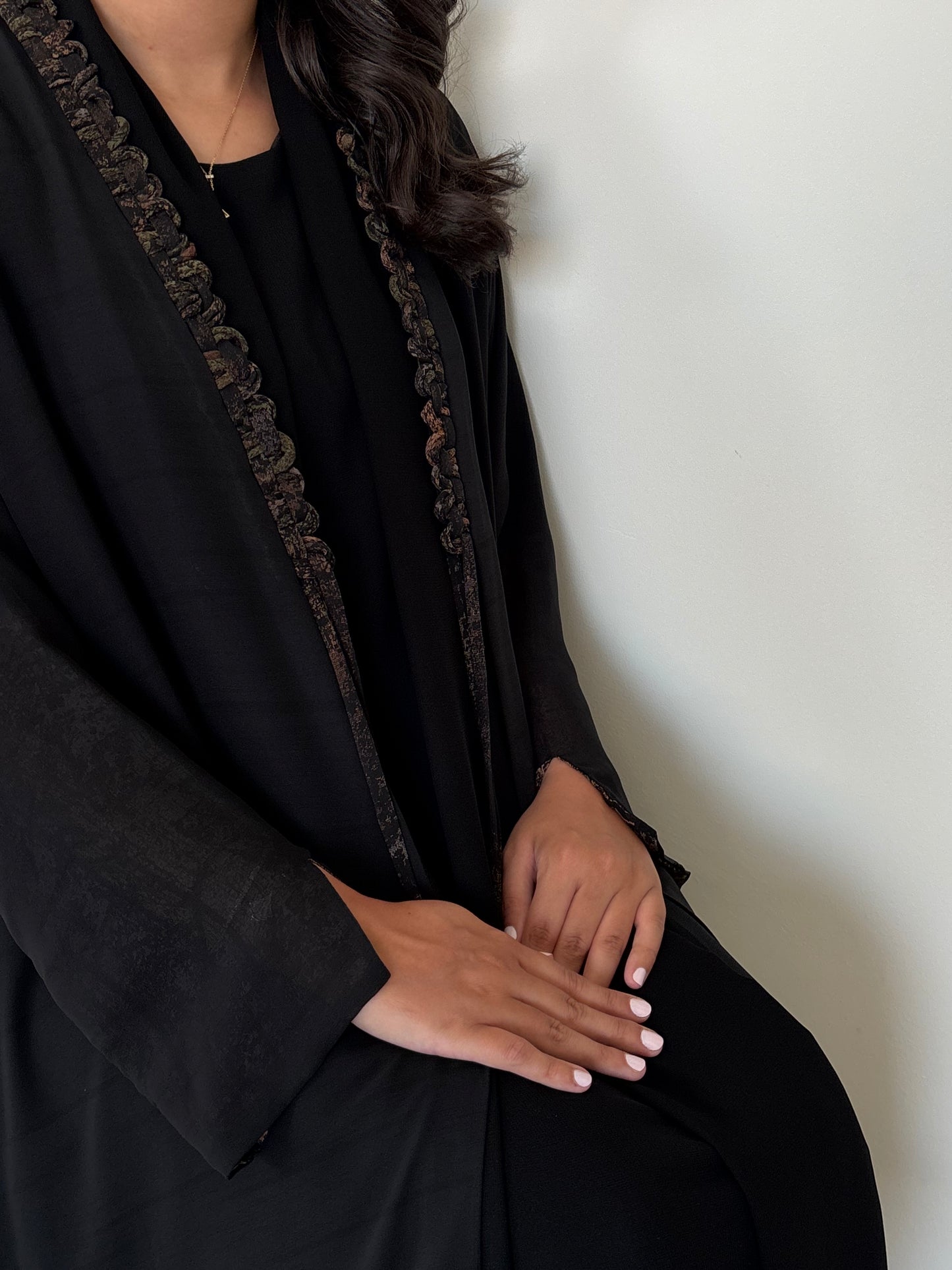 DN174 - CHIFFON PRINT ABAYA