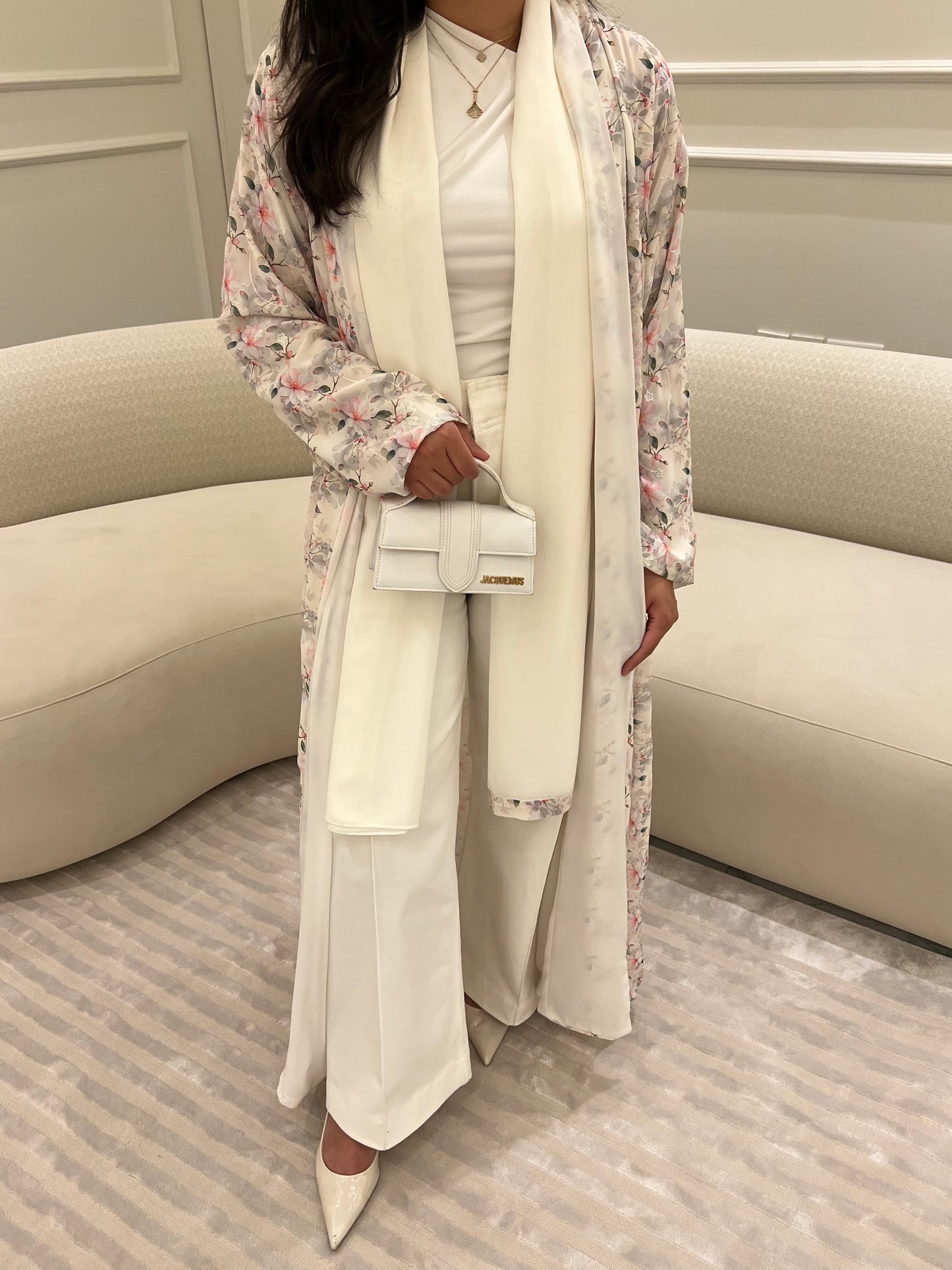 DN178 - FLORAL REVERSIBLE ABAYA