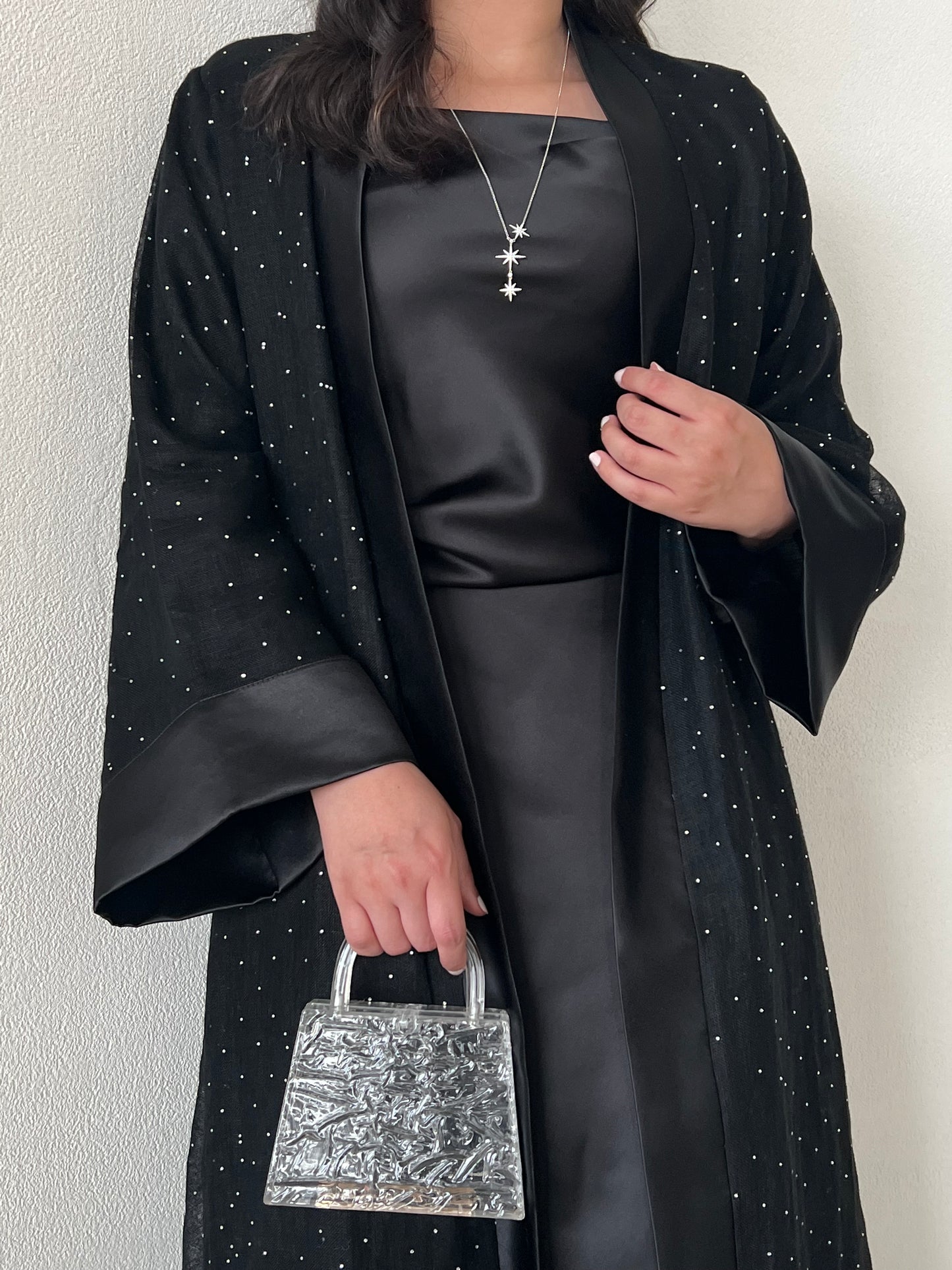 DN160 - BLACK CRYSTAL ABAYA