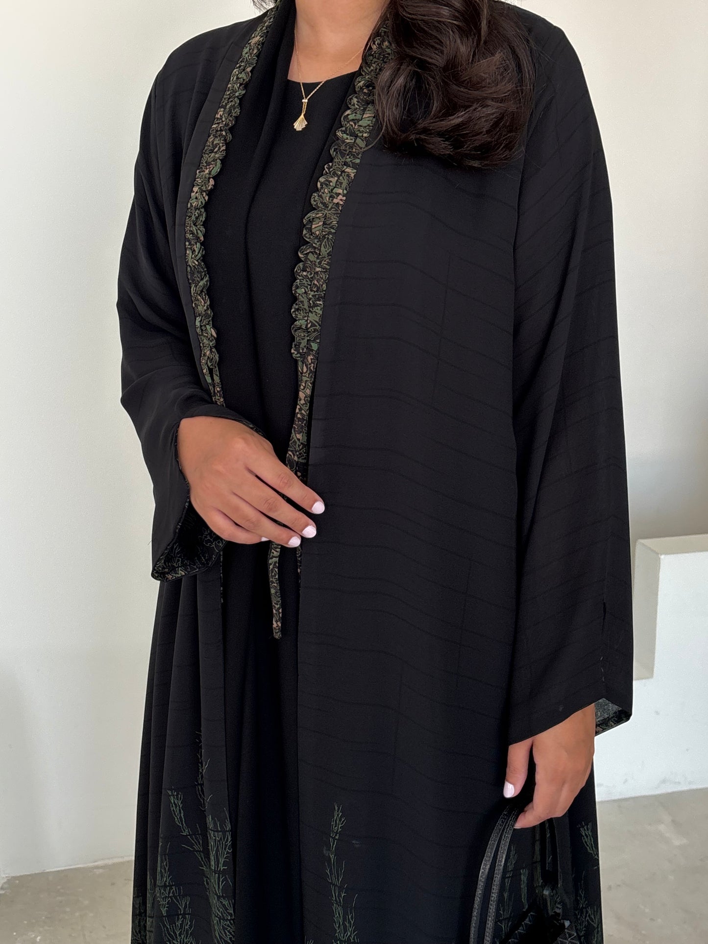 DN173 - CHIFFON PRINT ABAYA