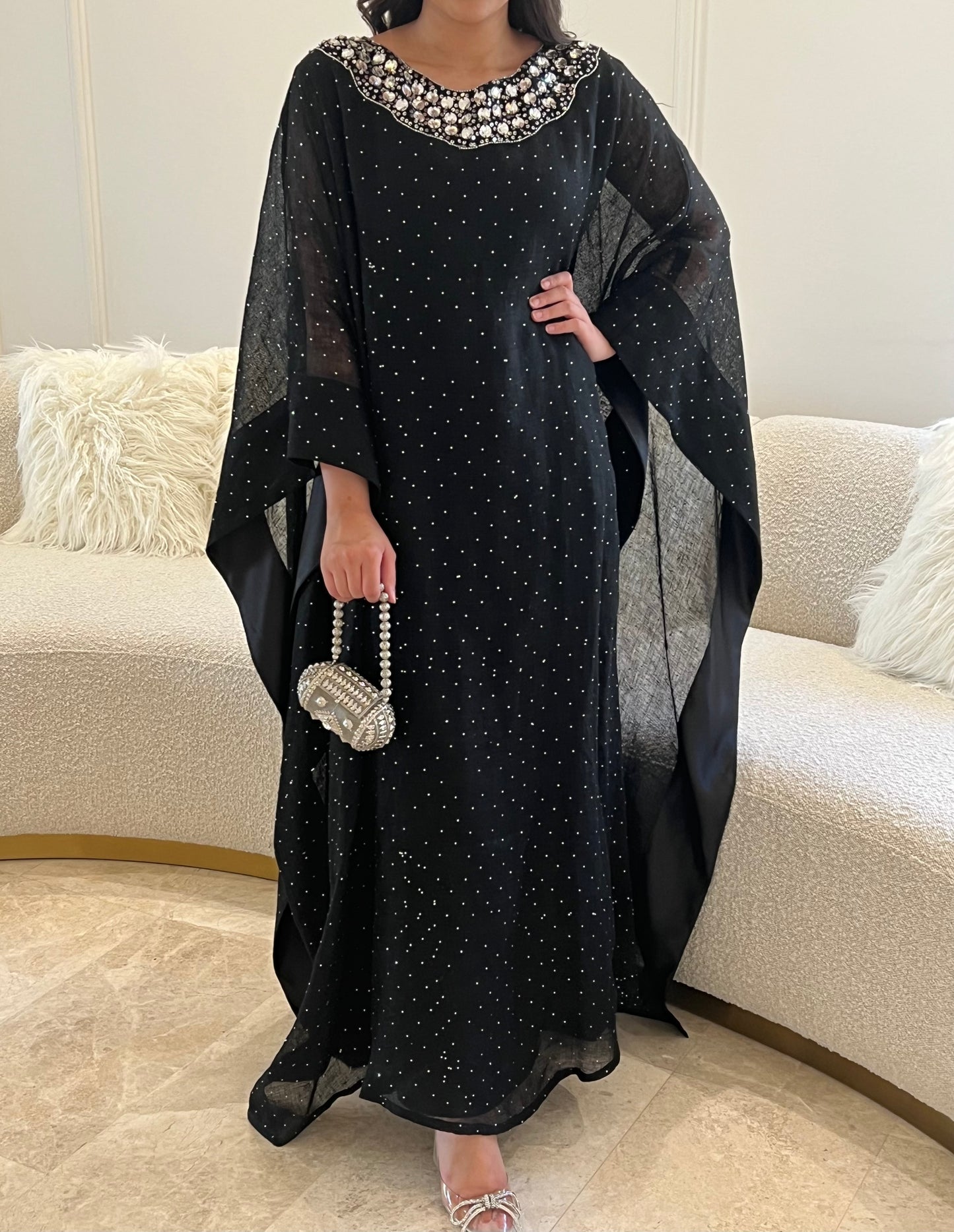 DN 160 - BLACK CRYSTAL KAFTAN