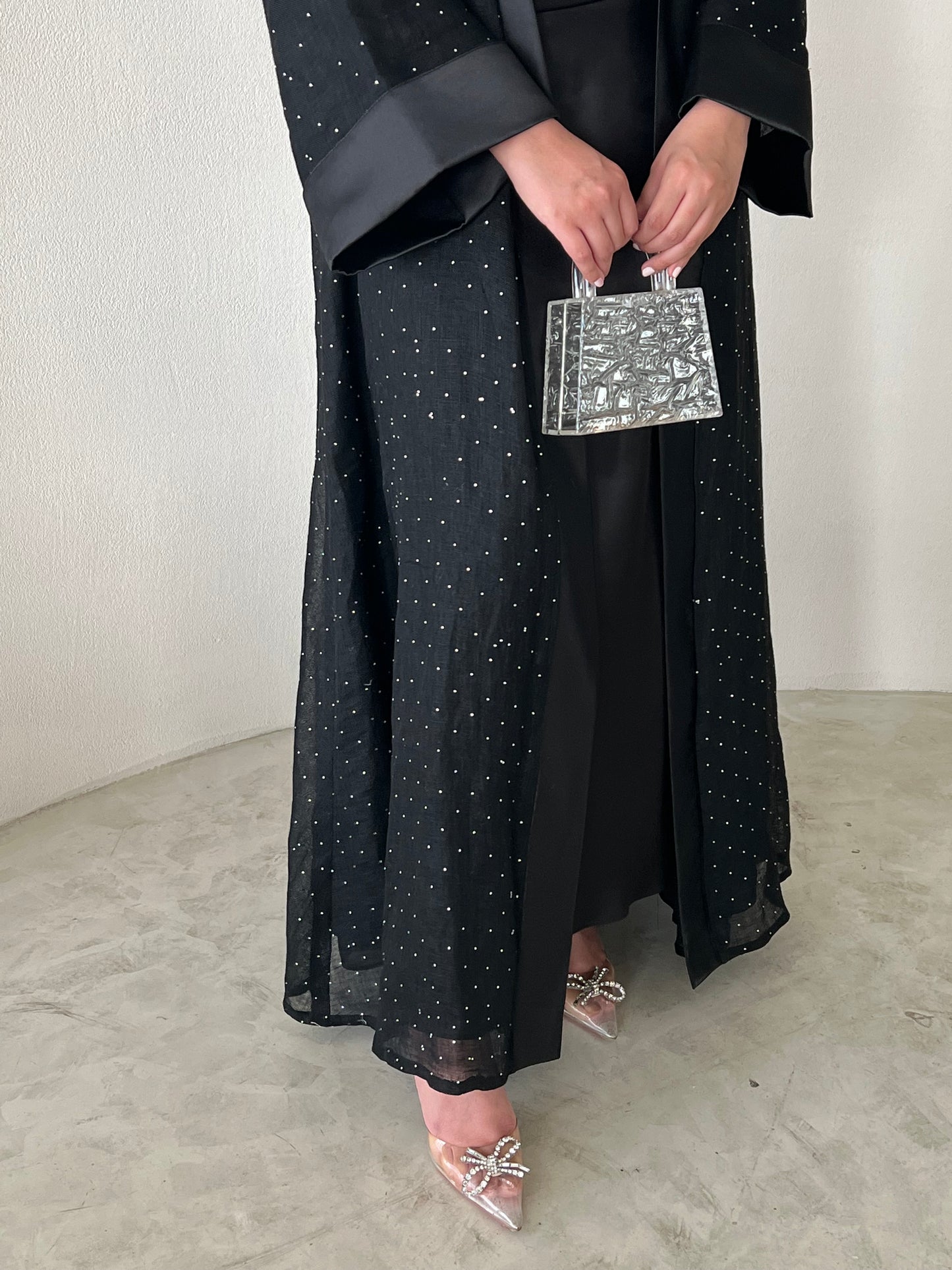 DN160 - BLACK CRYSTAL ABAYA