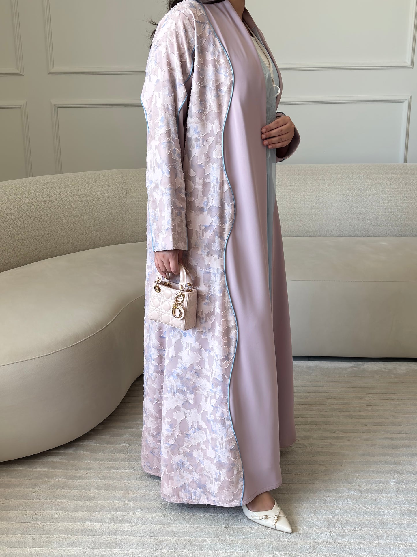 DN270 - FLORAL ABAYA