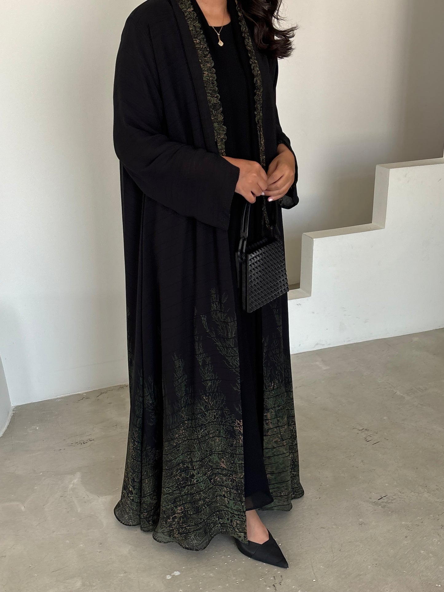 DN173 - CHIFFON PRINT ABAYA