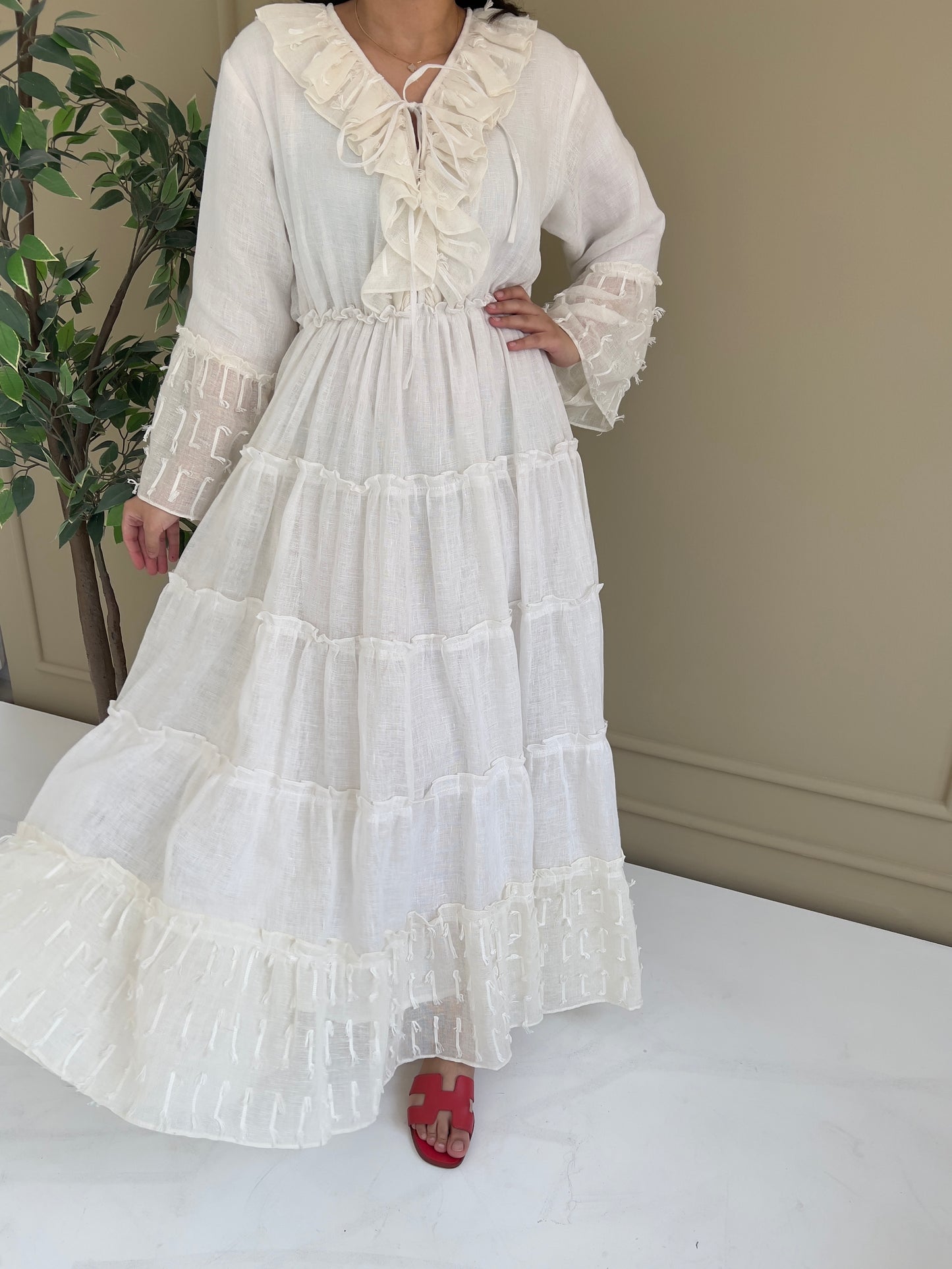 DN155 - WHITE SUMMER DRESS