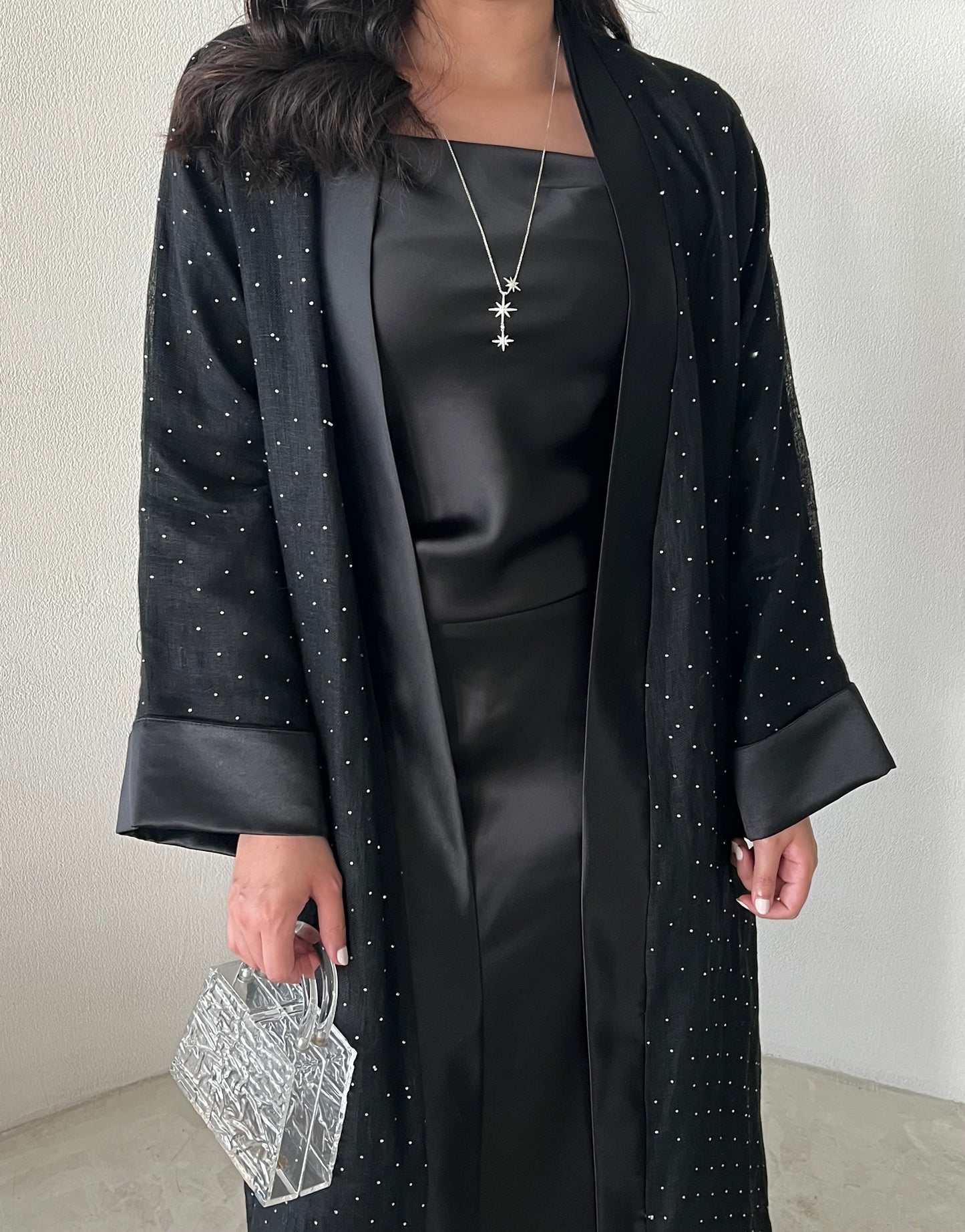 DN160 - BLACK CRYSTAL ABAYA