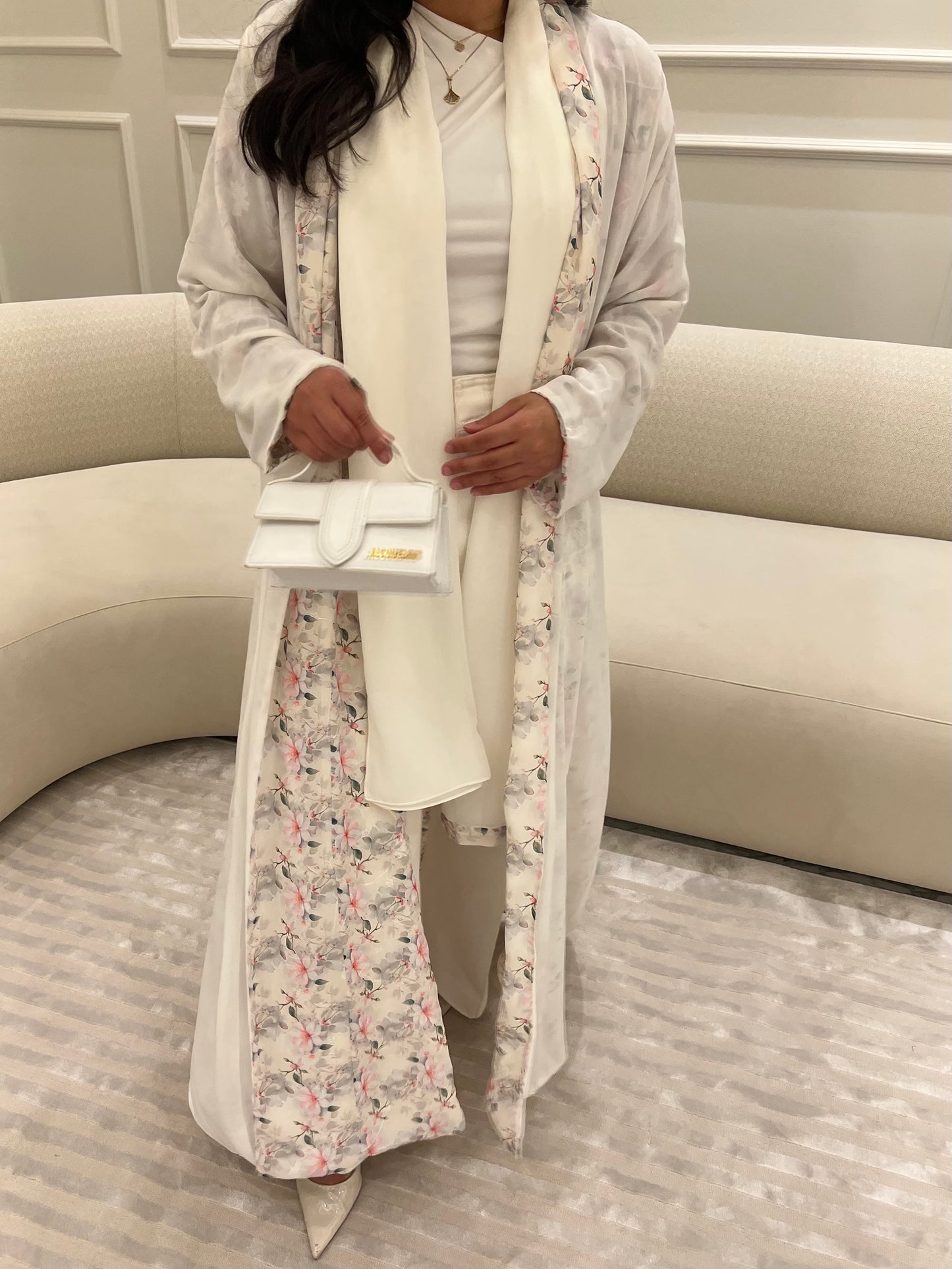 DN178 - FLORAL REVERSIBLE ABAYA