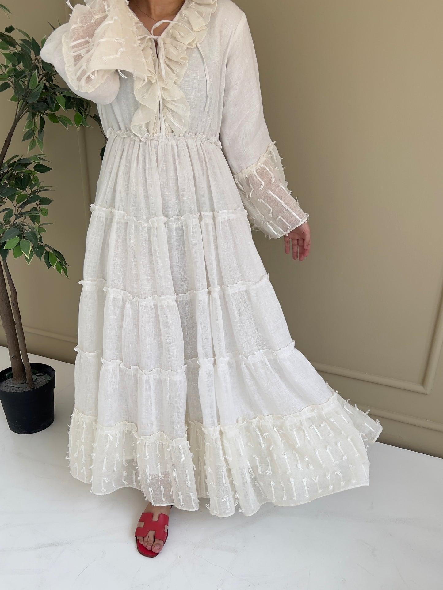 DN155 - WHITE SUMMER DRESS