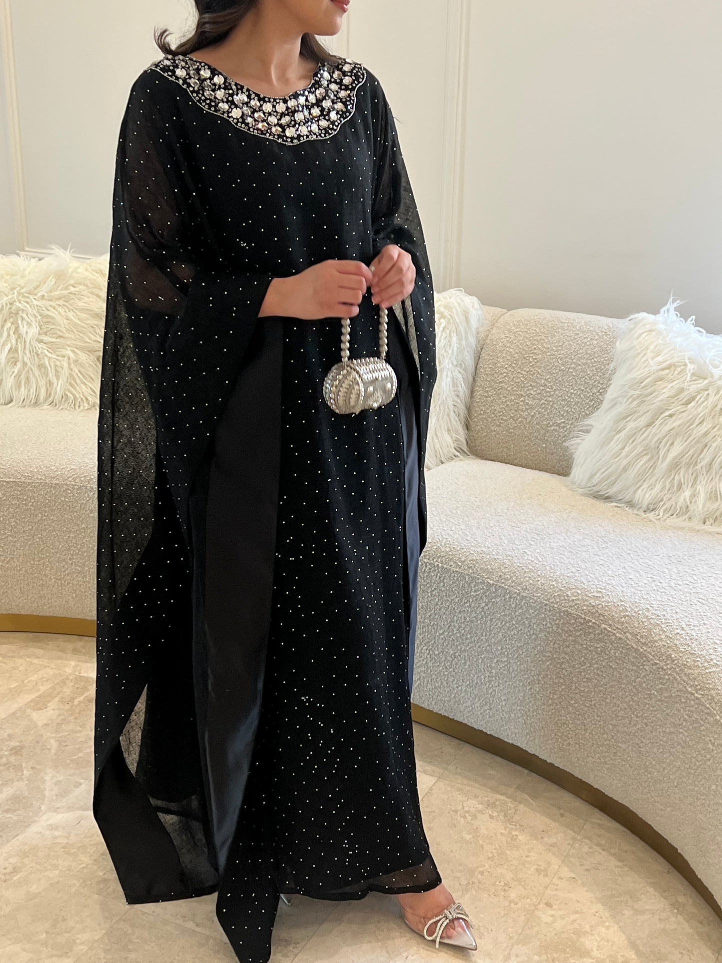 DN 160 - BLACK CRYSTAL KAFTAN