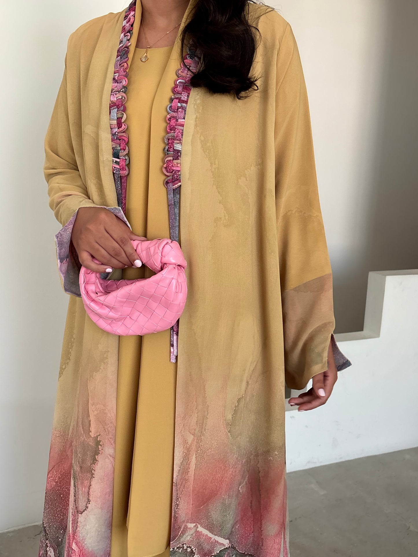 DN177 - CHIFFON PRINT ABAYA