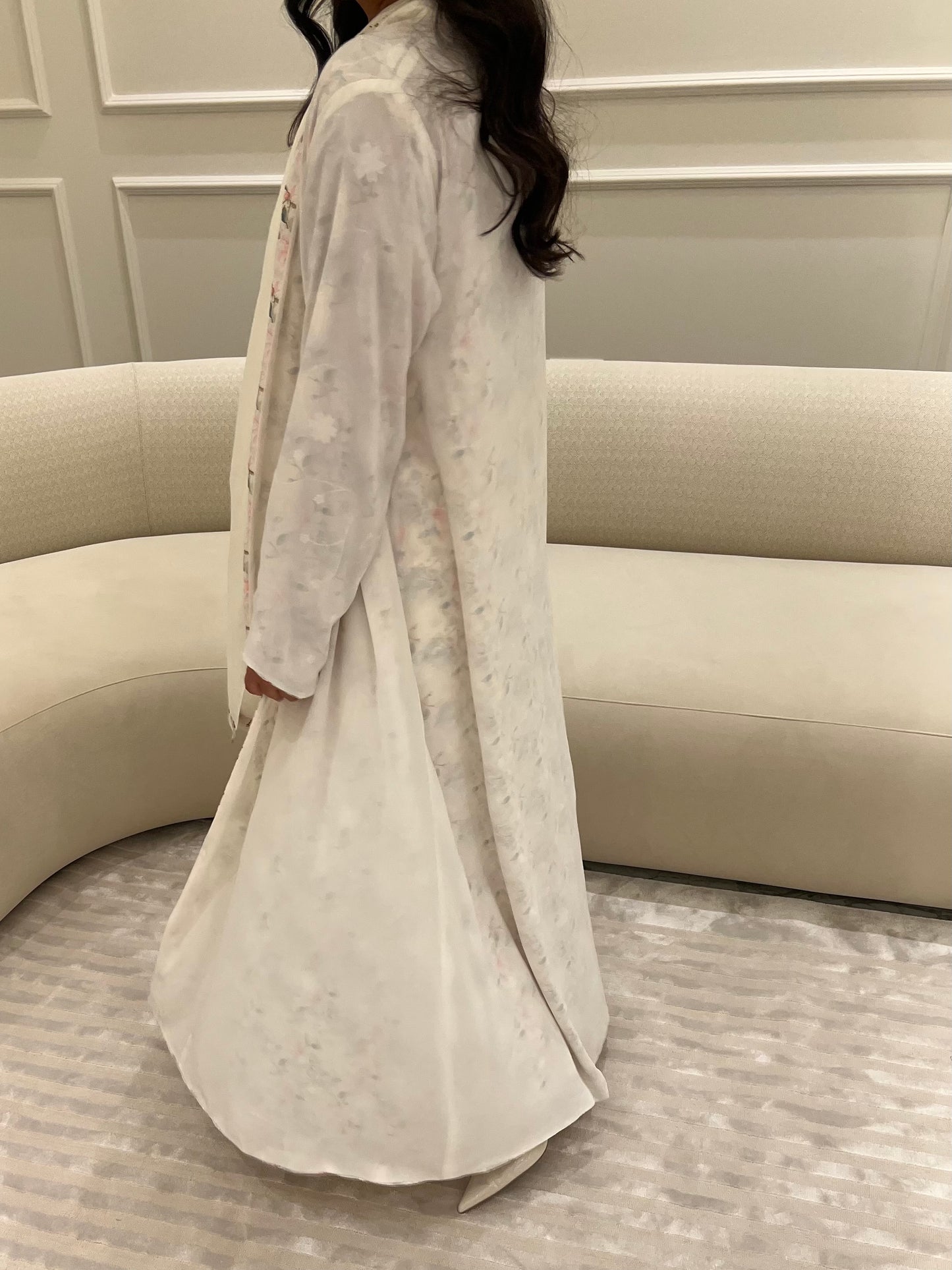 DN178 - FLORAL REVERSIBLE ABAYA