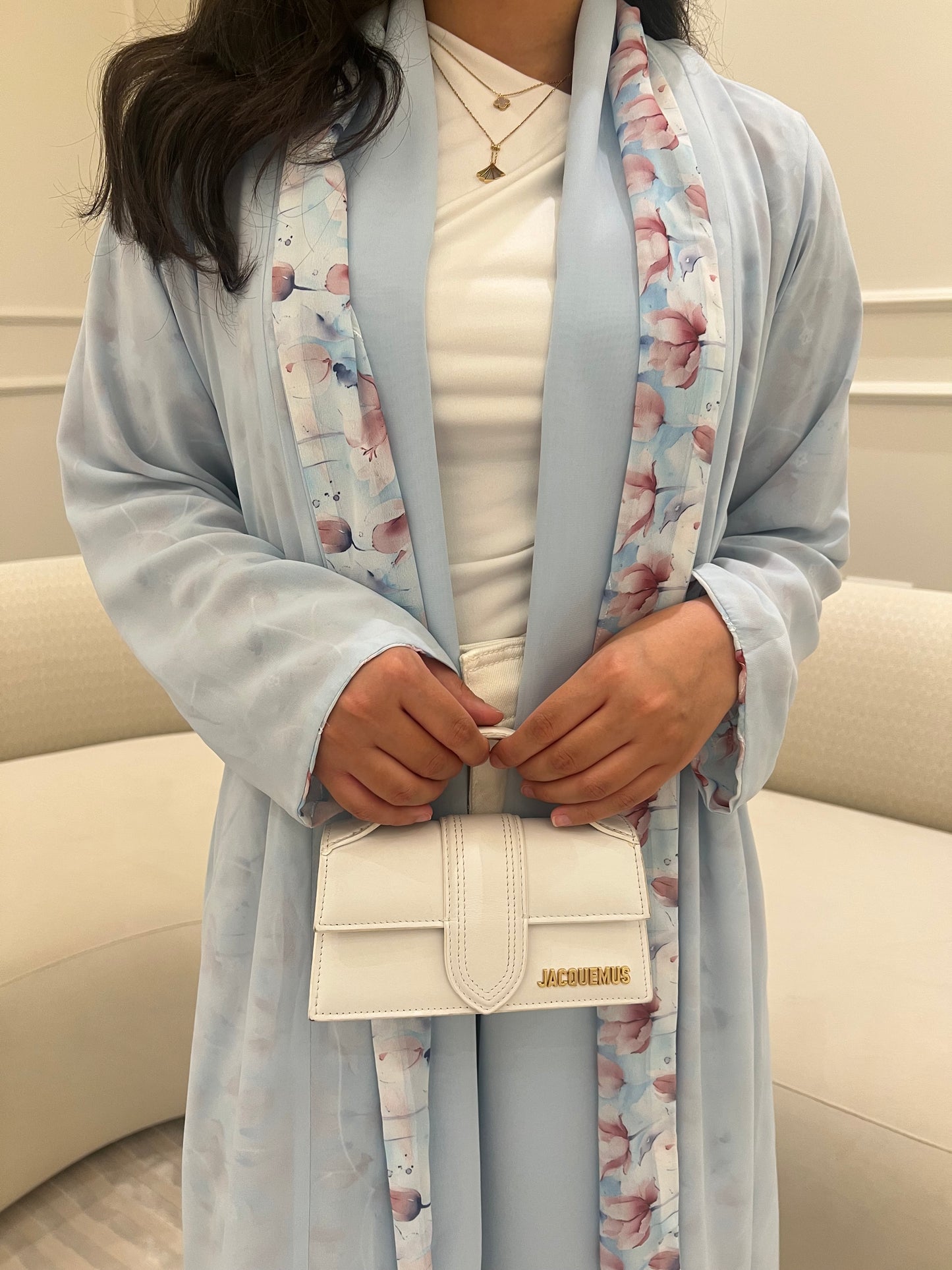 DN179 - FLORAL REVERSIBLE ABAYA