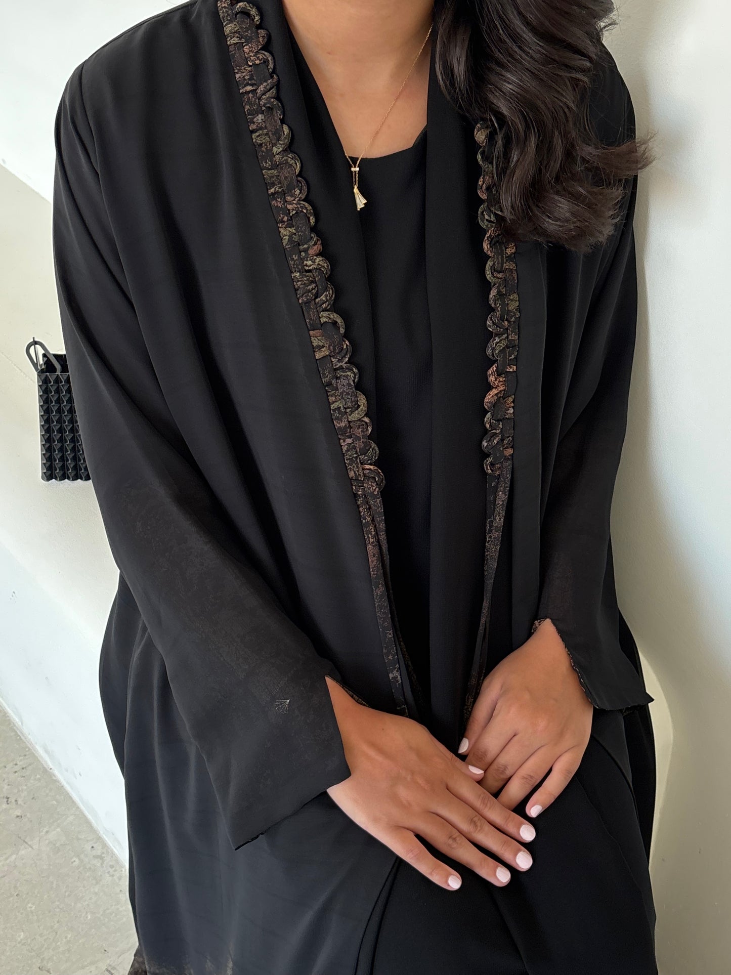 DN174 - CHIFFON PRINT ABAYA