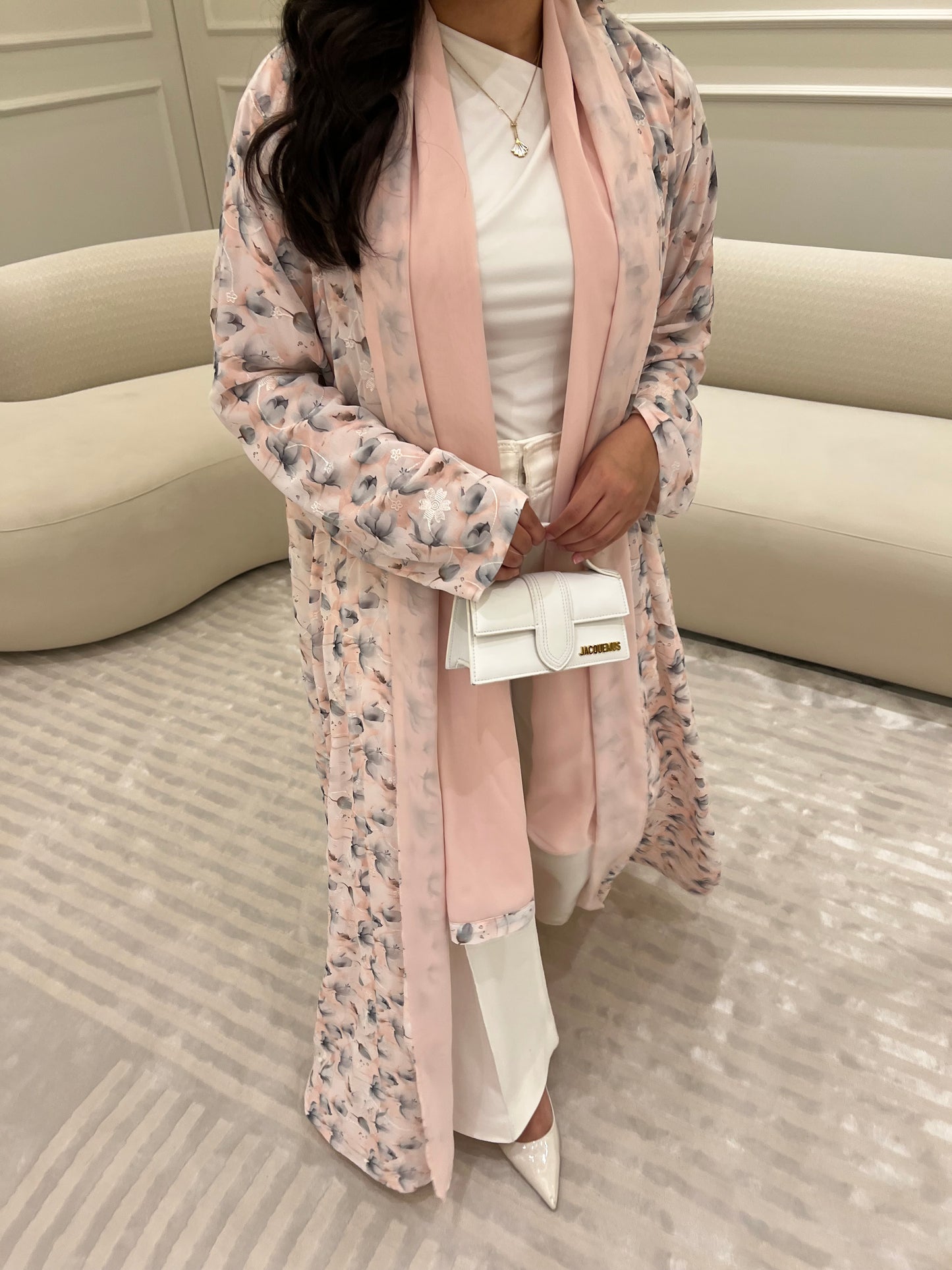 DN181 - FLORAL REVERSIBLE ABAYA