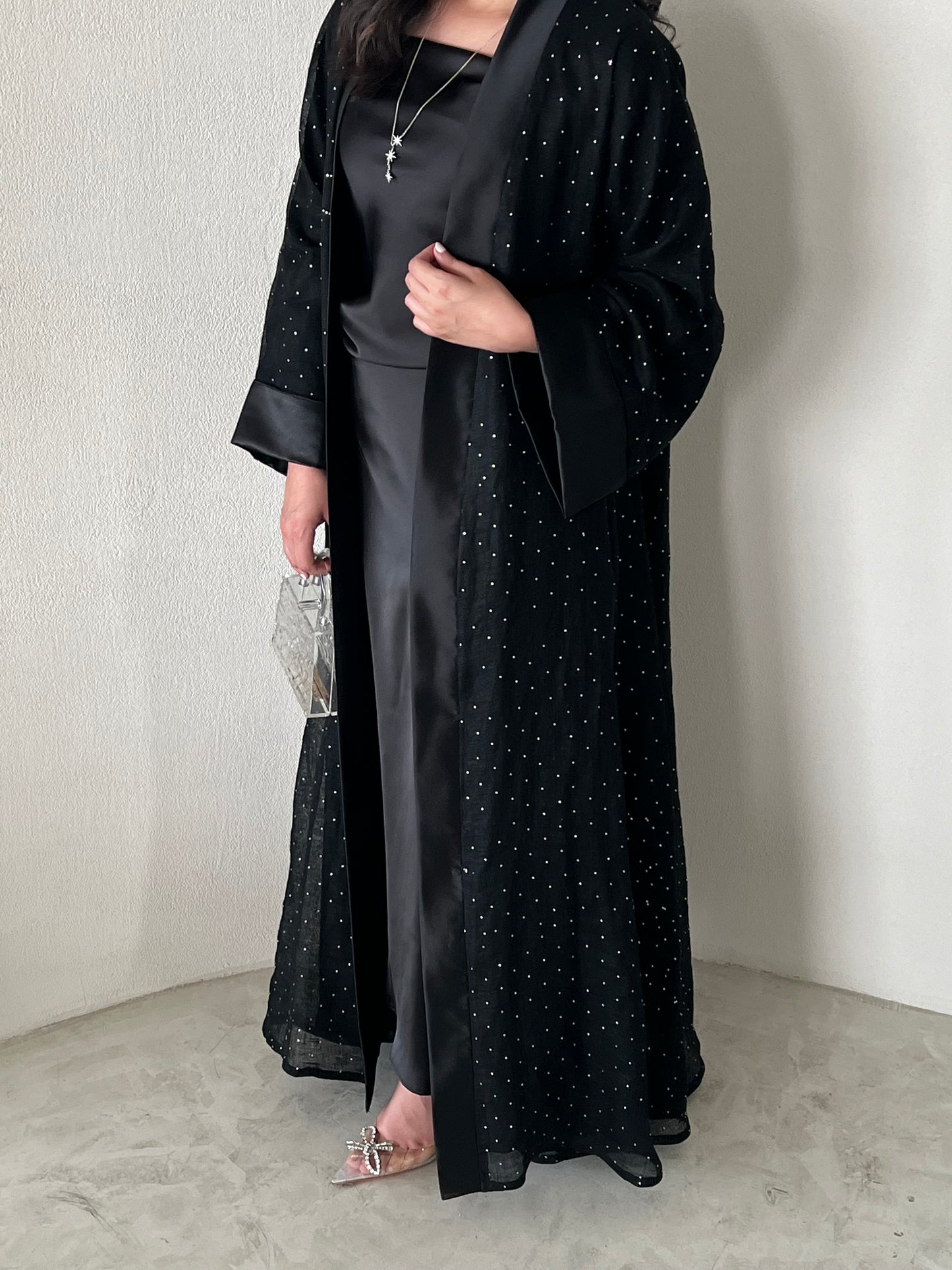 DN160 - BLACK CRYSTAL ABAYA