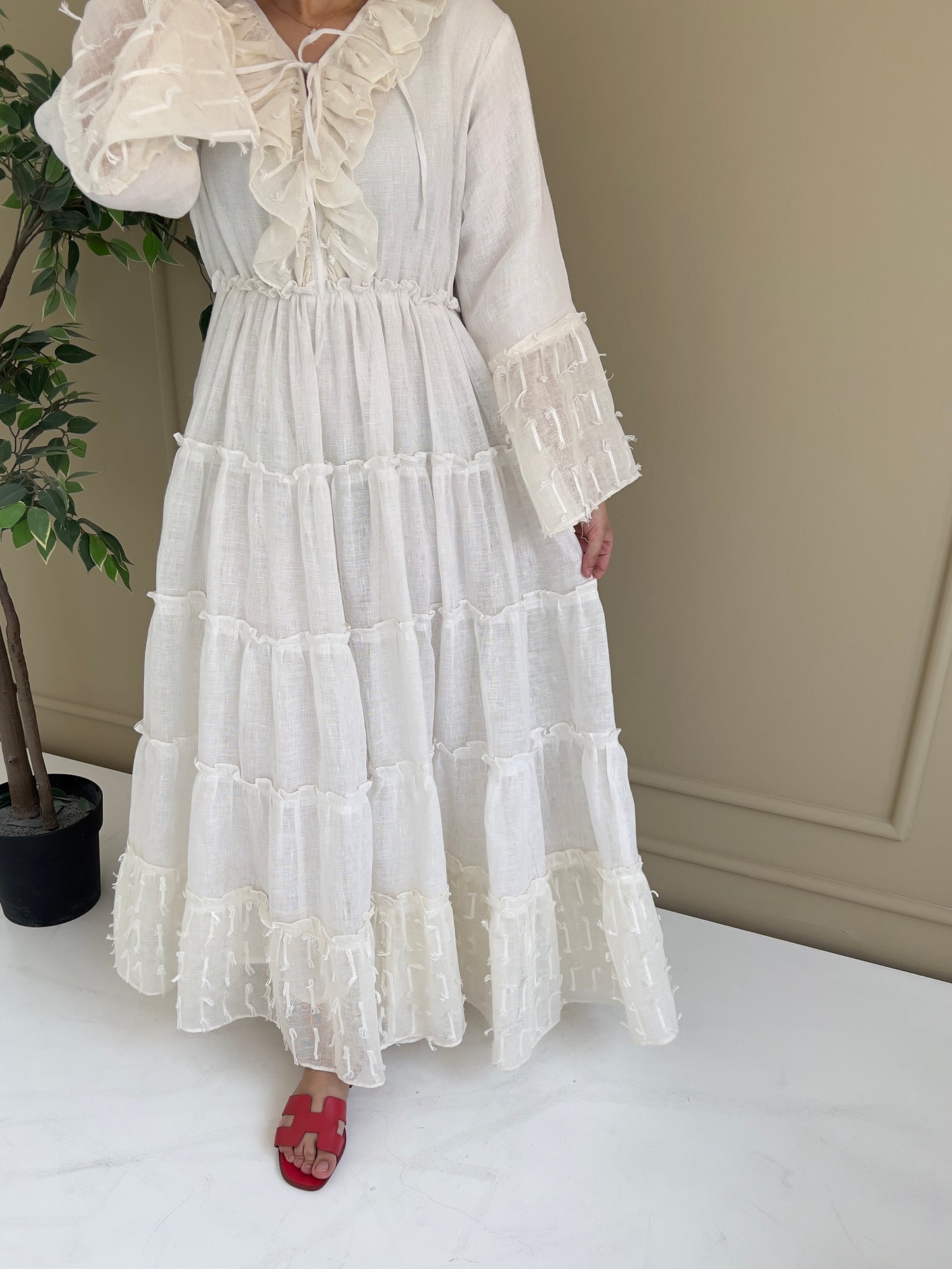 DN155 - WHITE SUMMER DRESS