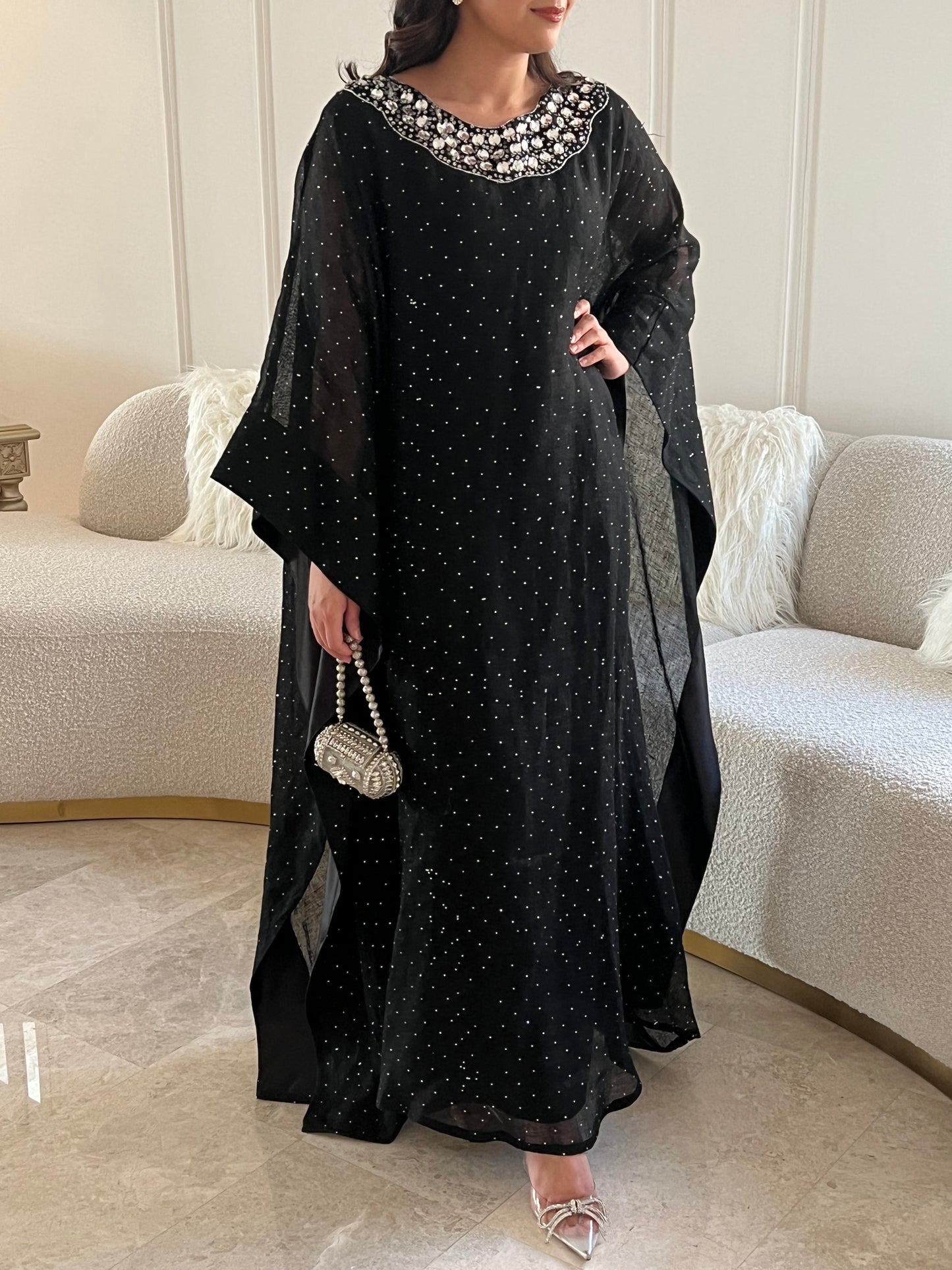 DN 160 - BLACK CRYSTAL KAFTAN