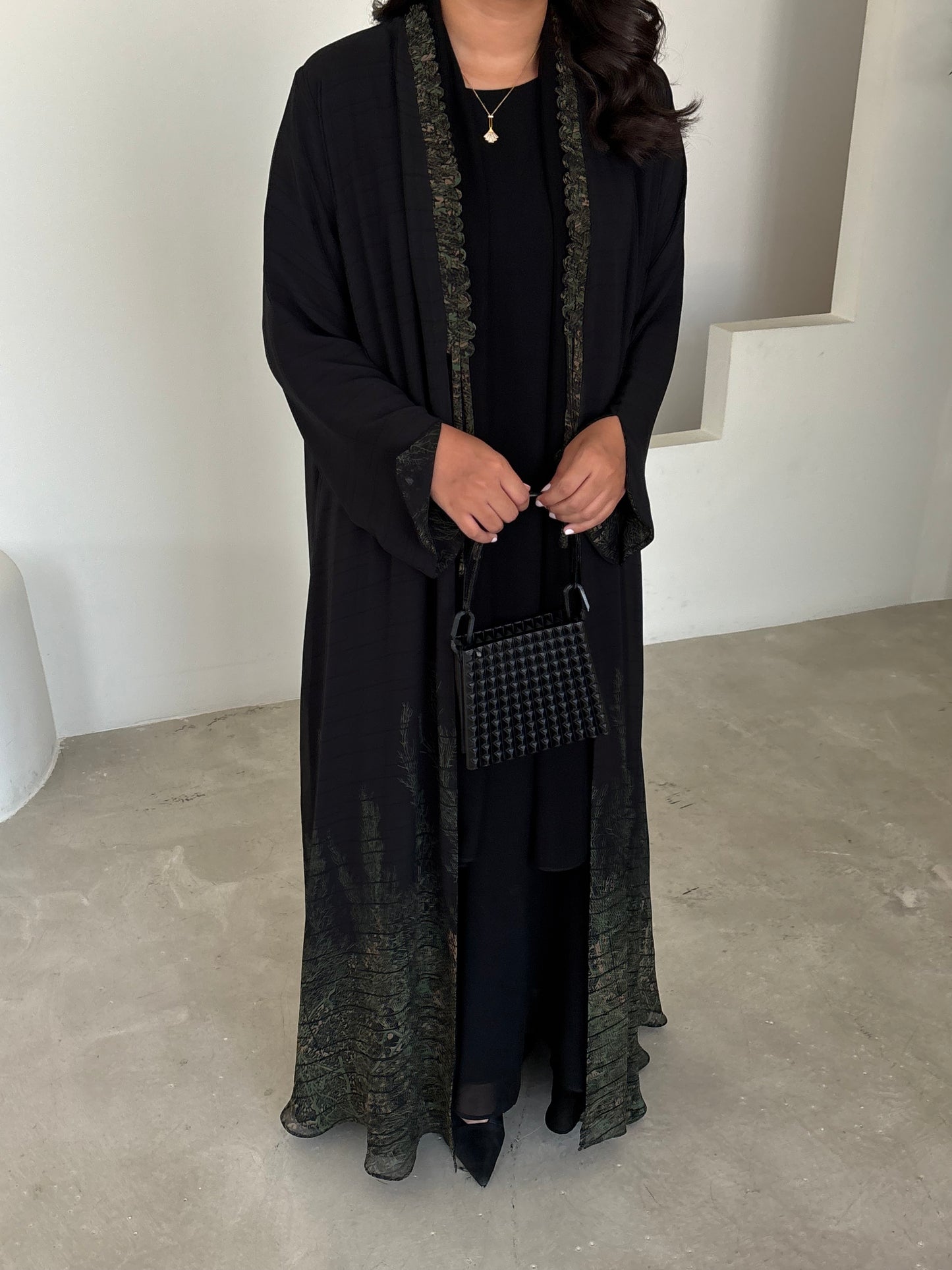 DN173 - CHIFFON PRINT ABAYA