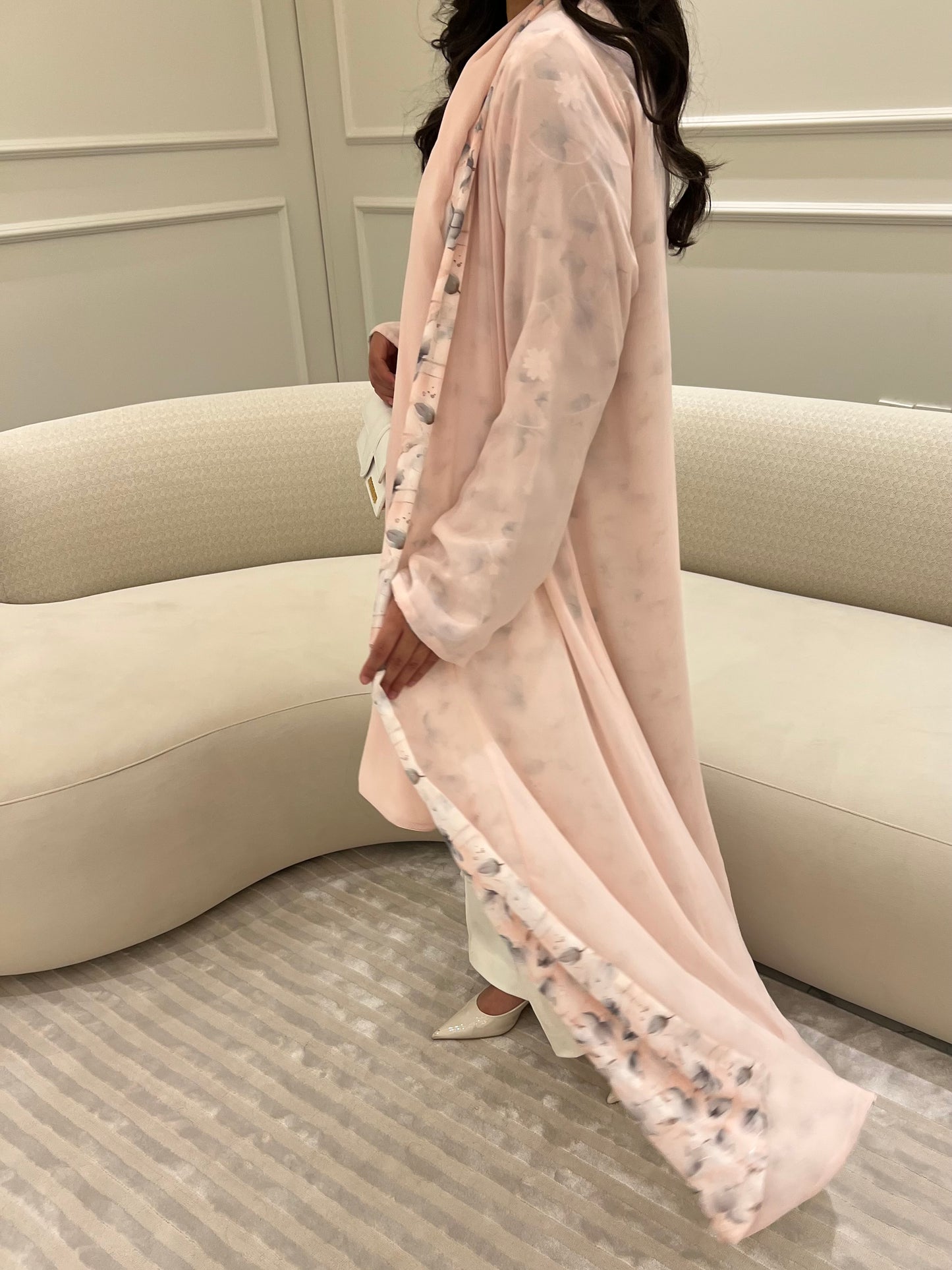 DN181 - FLORAL REVERSIBLE ABAYA