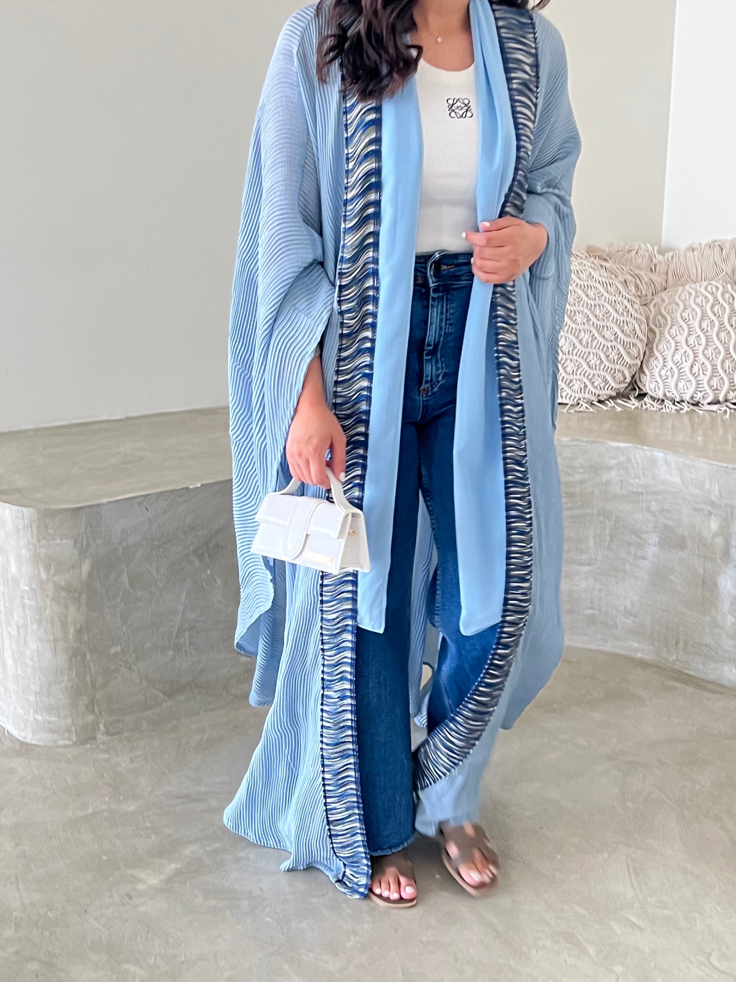 DN038 - BLUE PLEATED