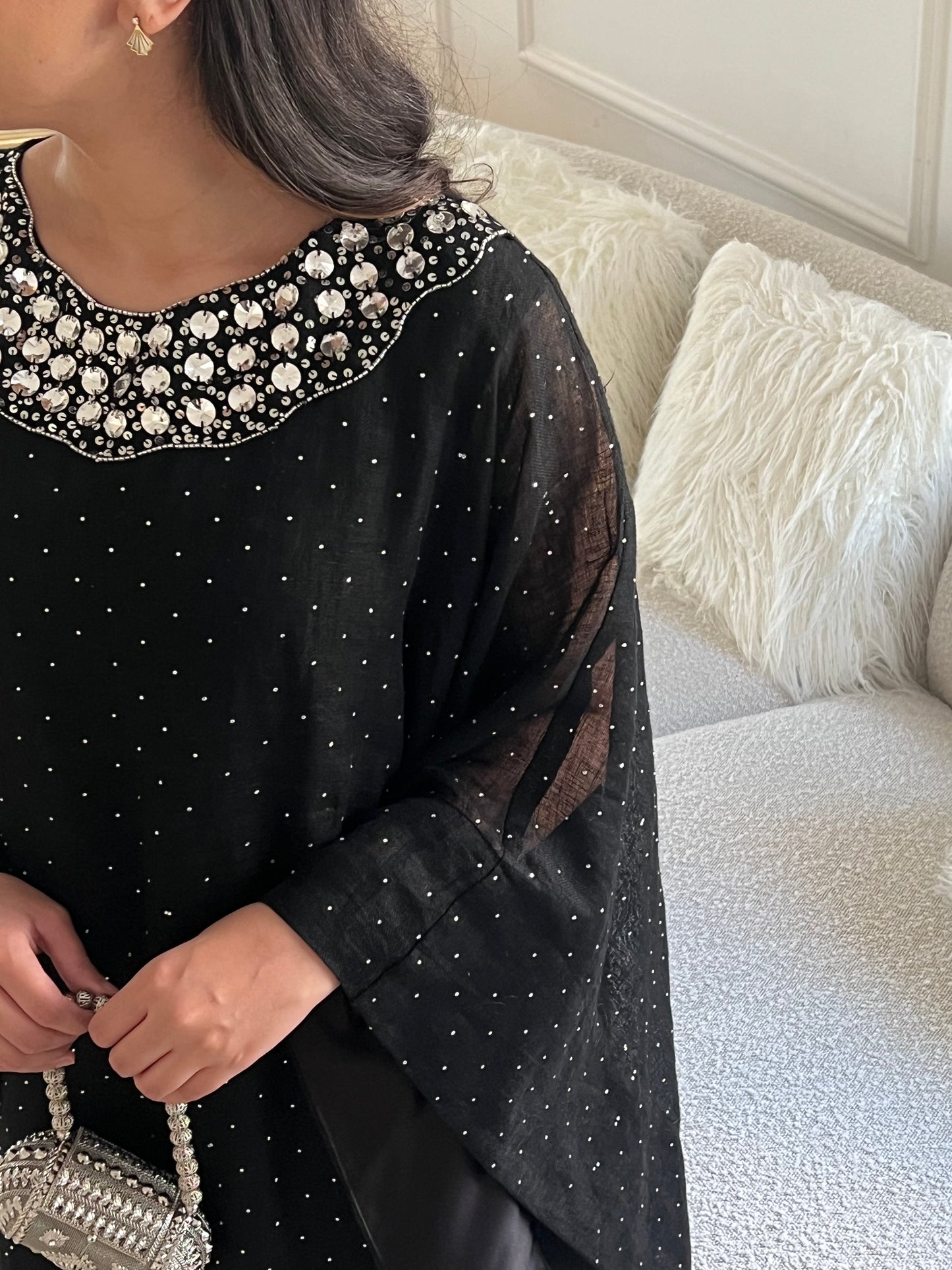 DN 160 - BLACK CRYSTAL KAFTAN