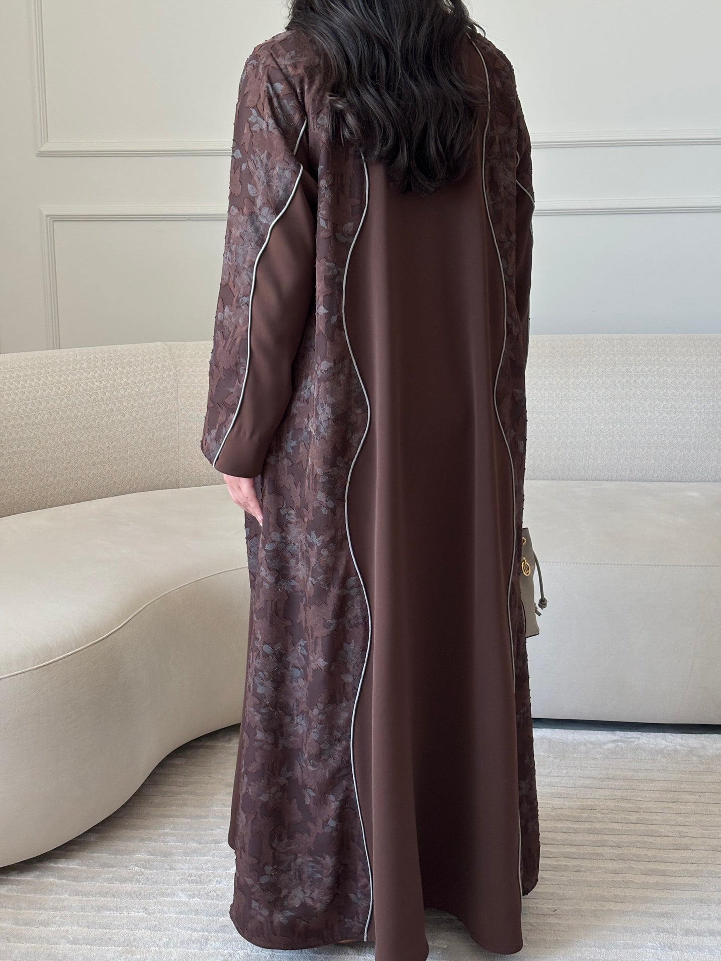 DN274 - FLORAL ABAYA