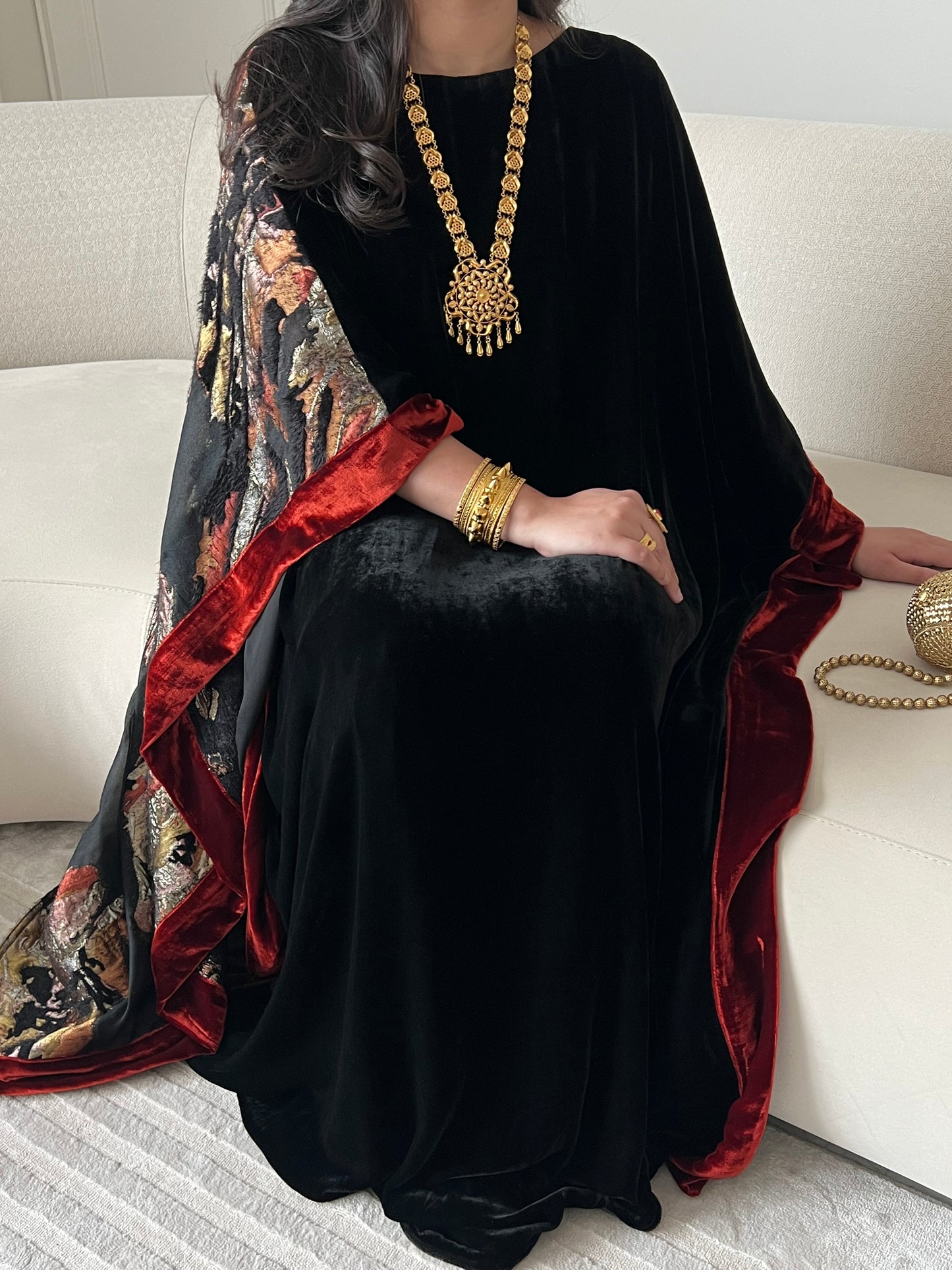 DN246 - VELVET x ORGANZA PRINT