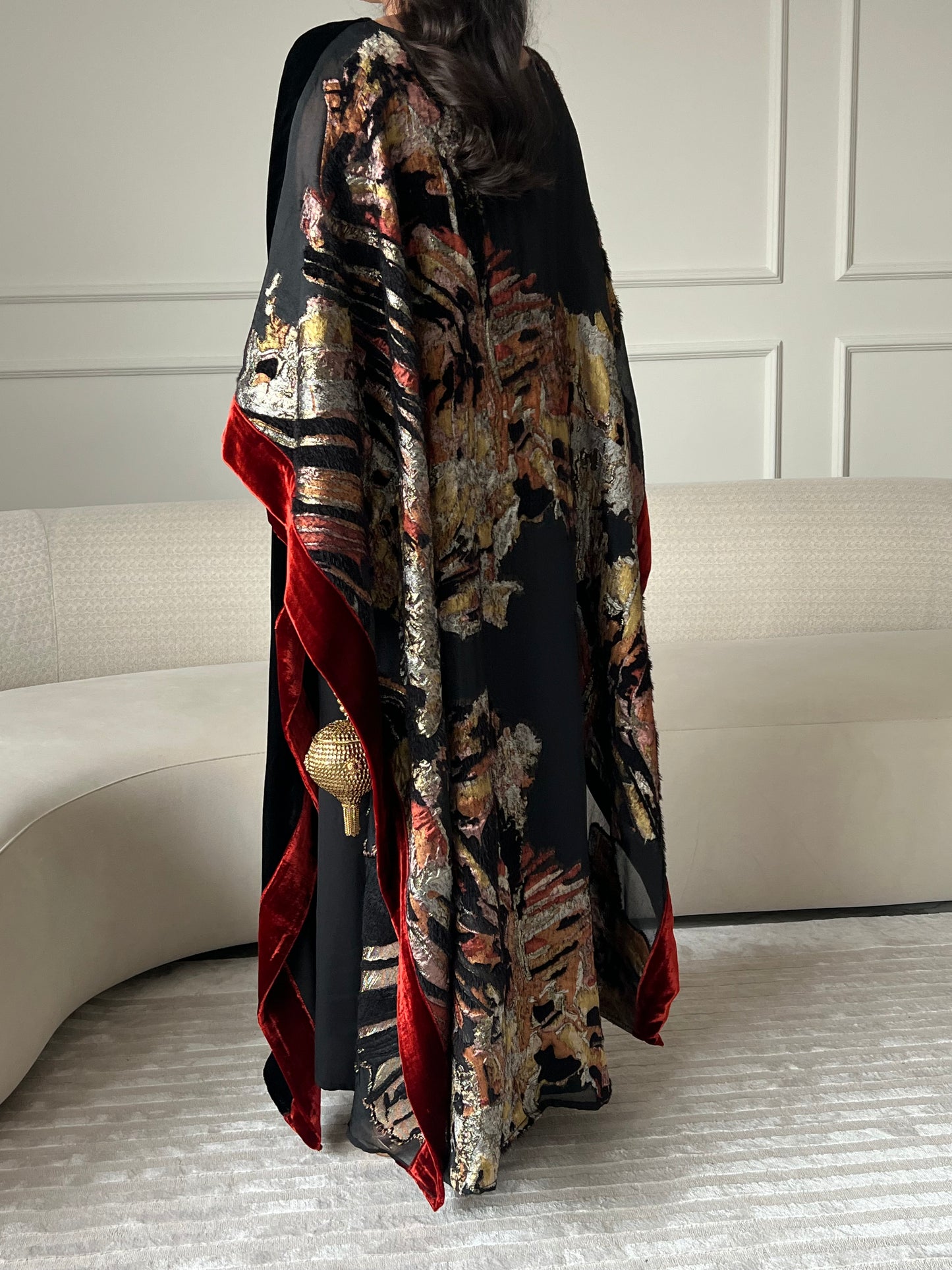 DN246 - VELVET x ORGANZA PRINT