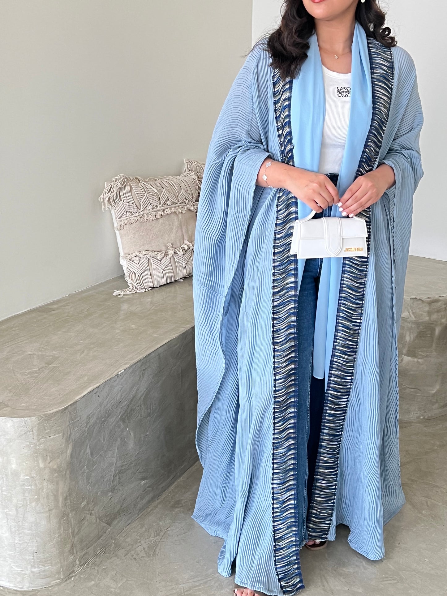 DN038 - BLUE PLEATED