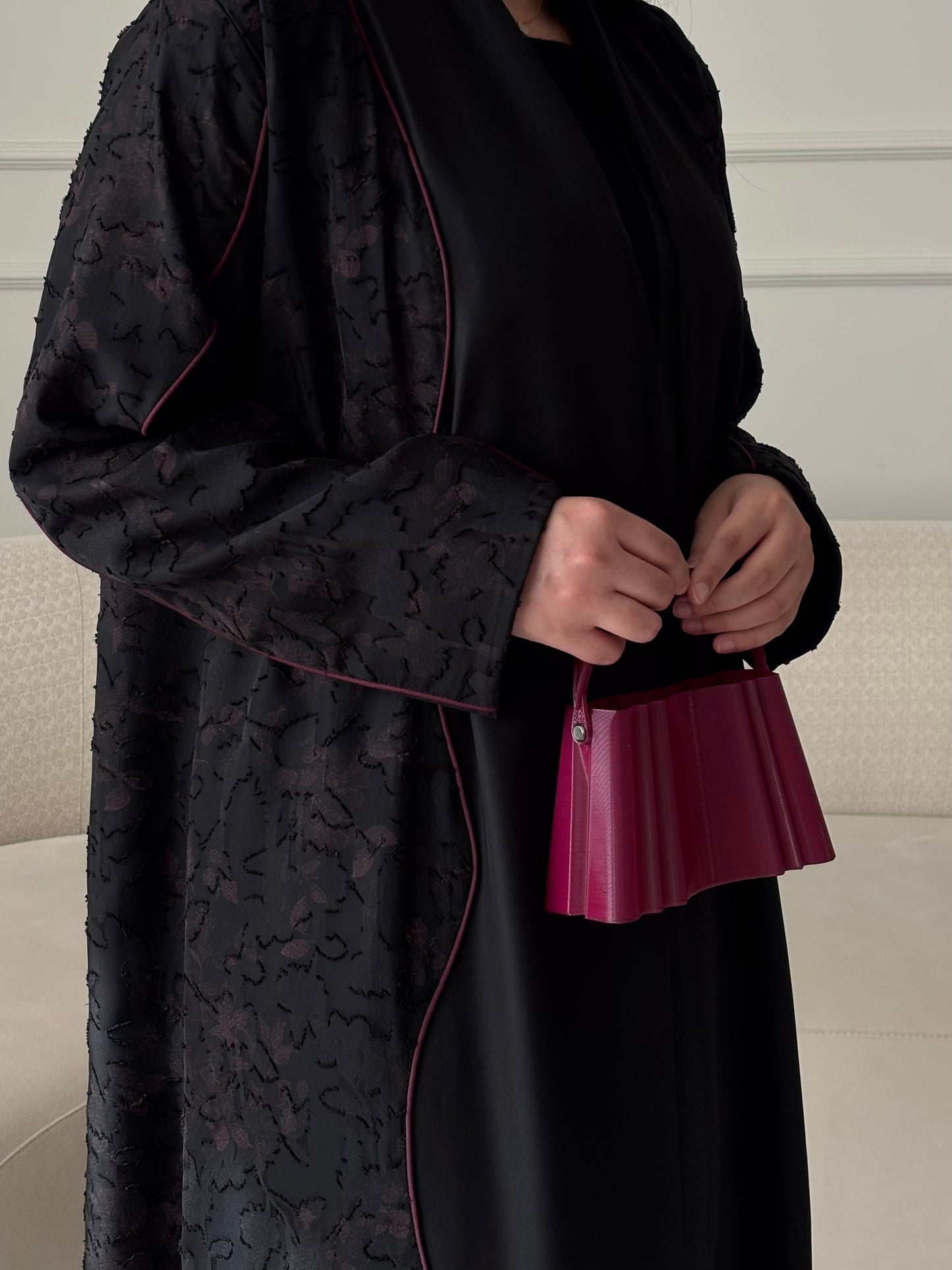 DN275 - FLORAL ABAYA