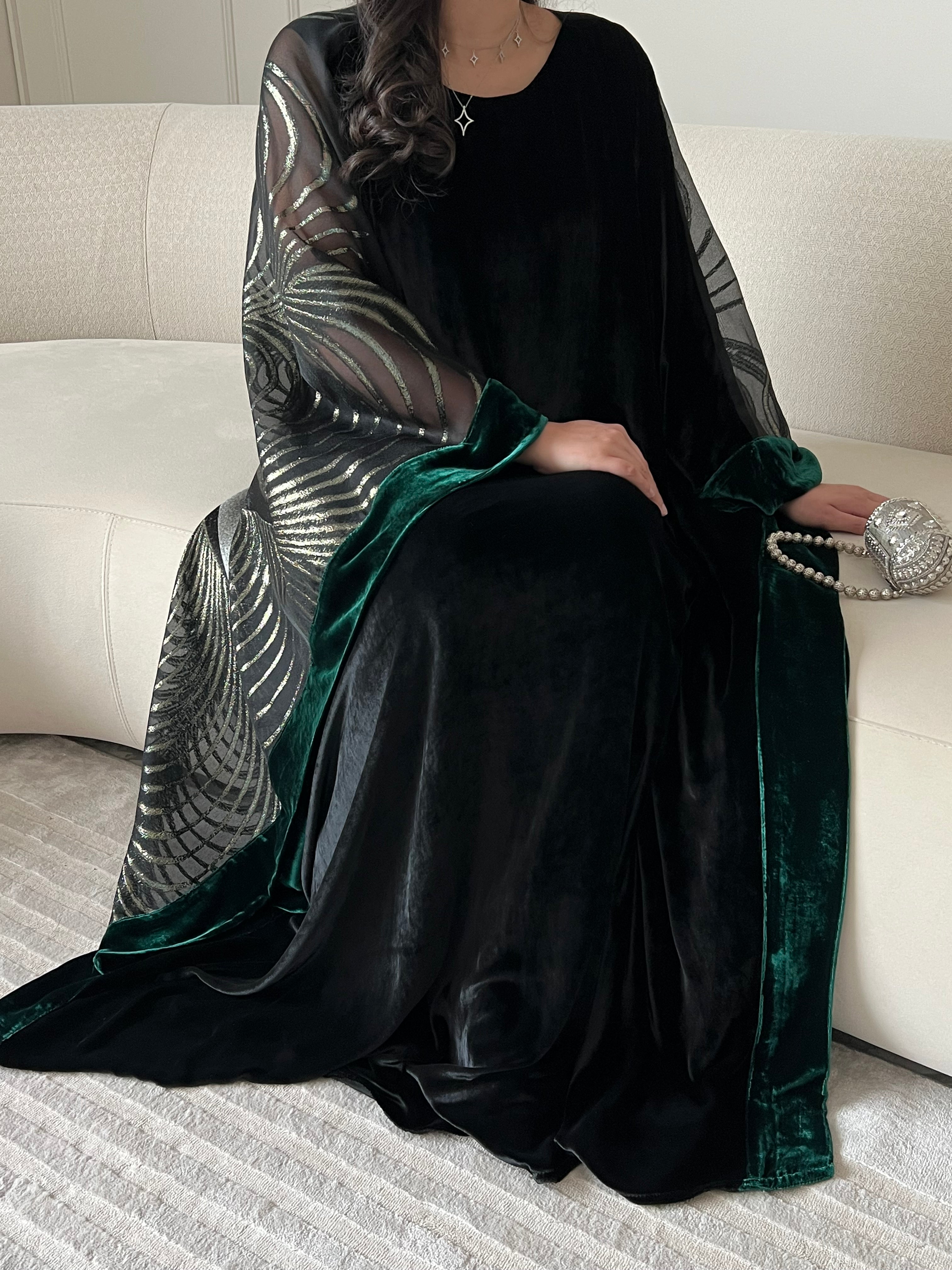 DN245 - VELVET x ORGANZA PRINT