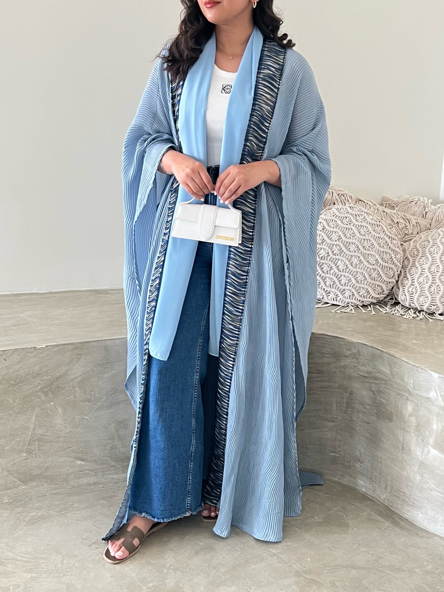 DN038 - BLUE PLEATED