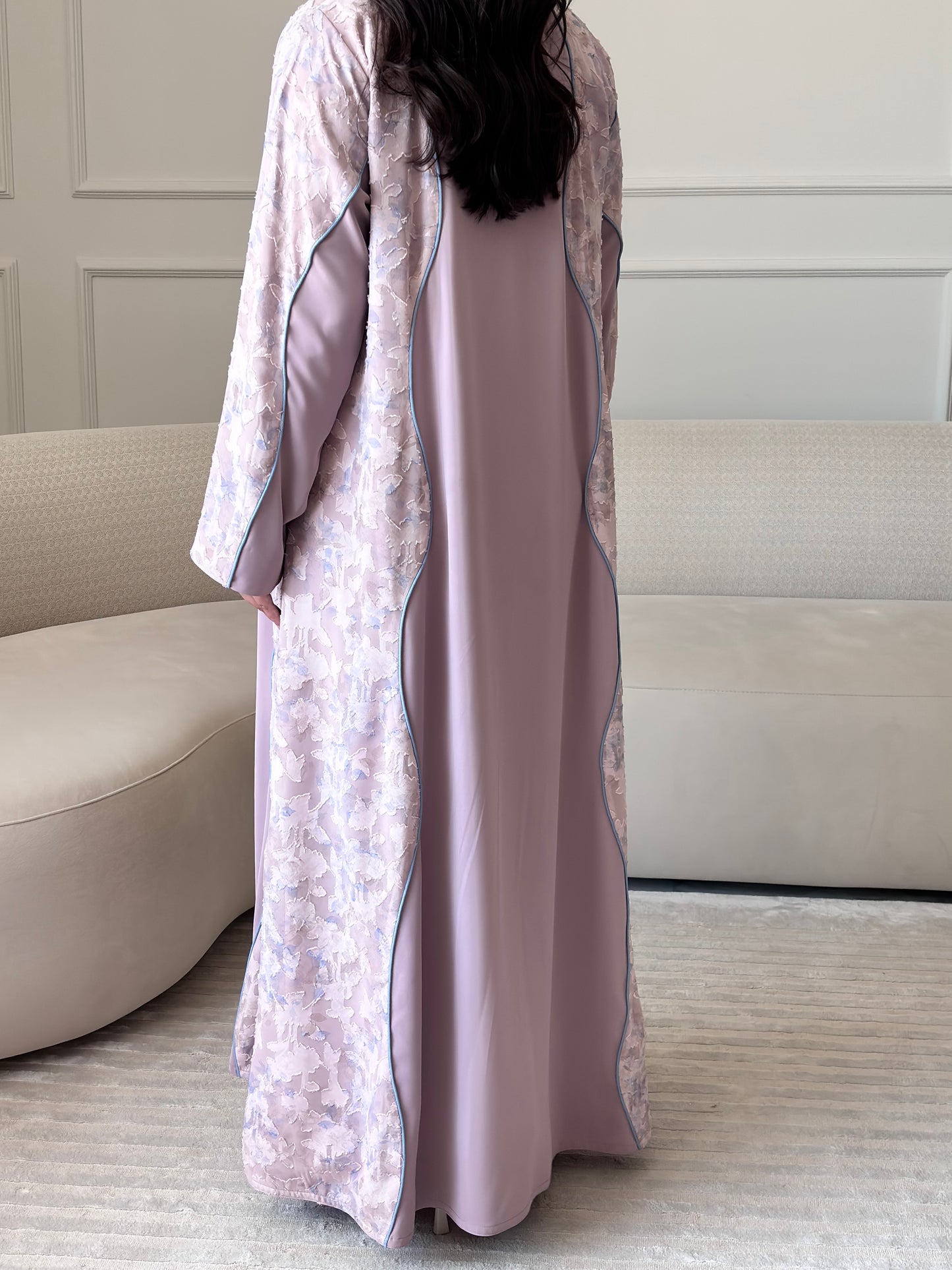 DN270 - FLORAL ABAYA