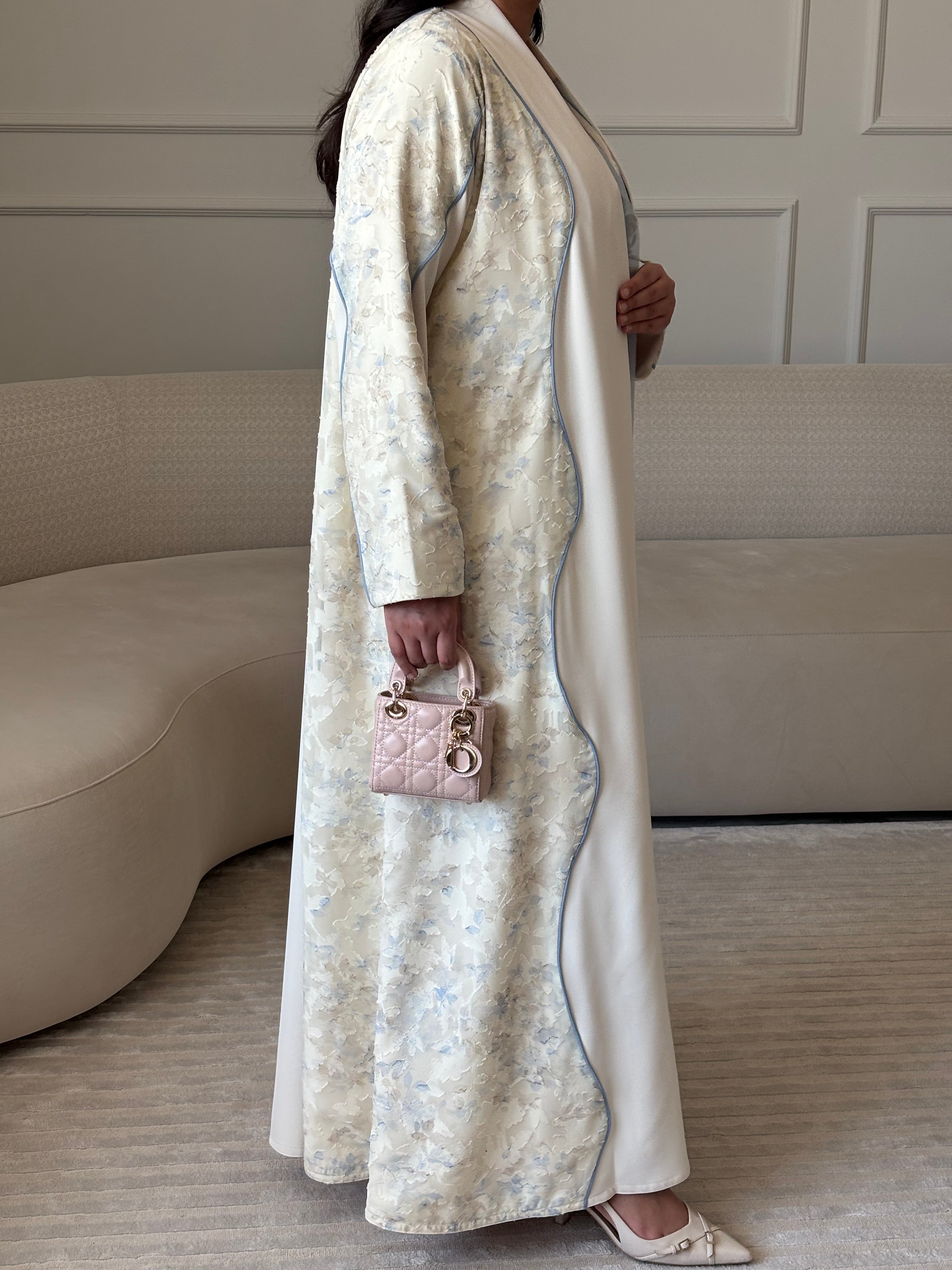 DN273 - FLORAL ABAYA