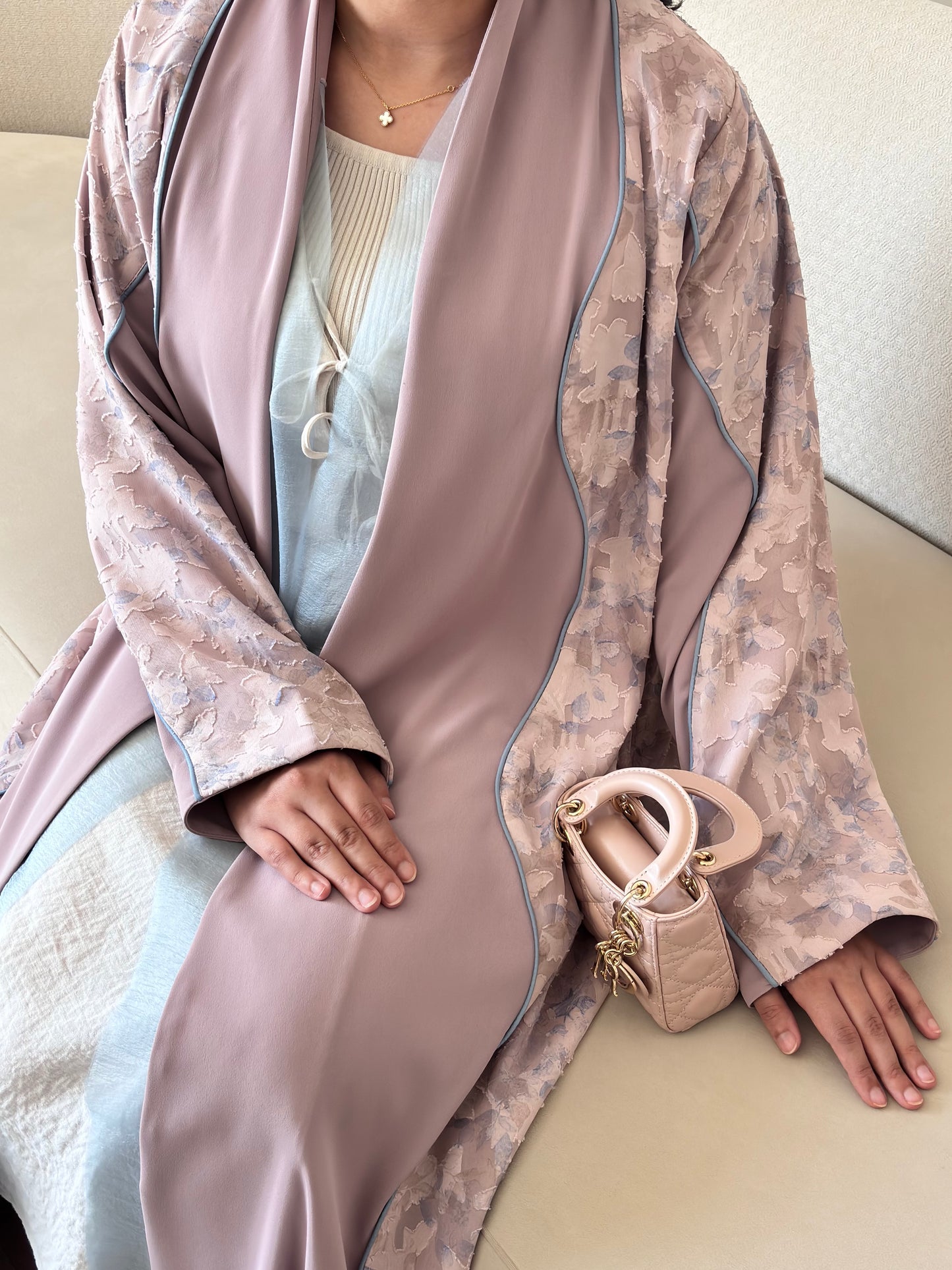 DN270 - FLORAL ABAYA