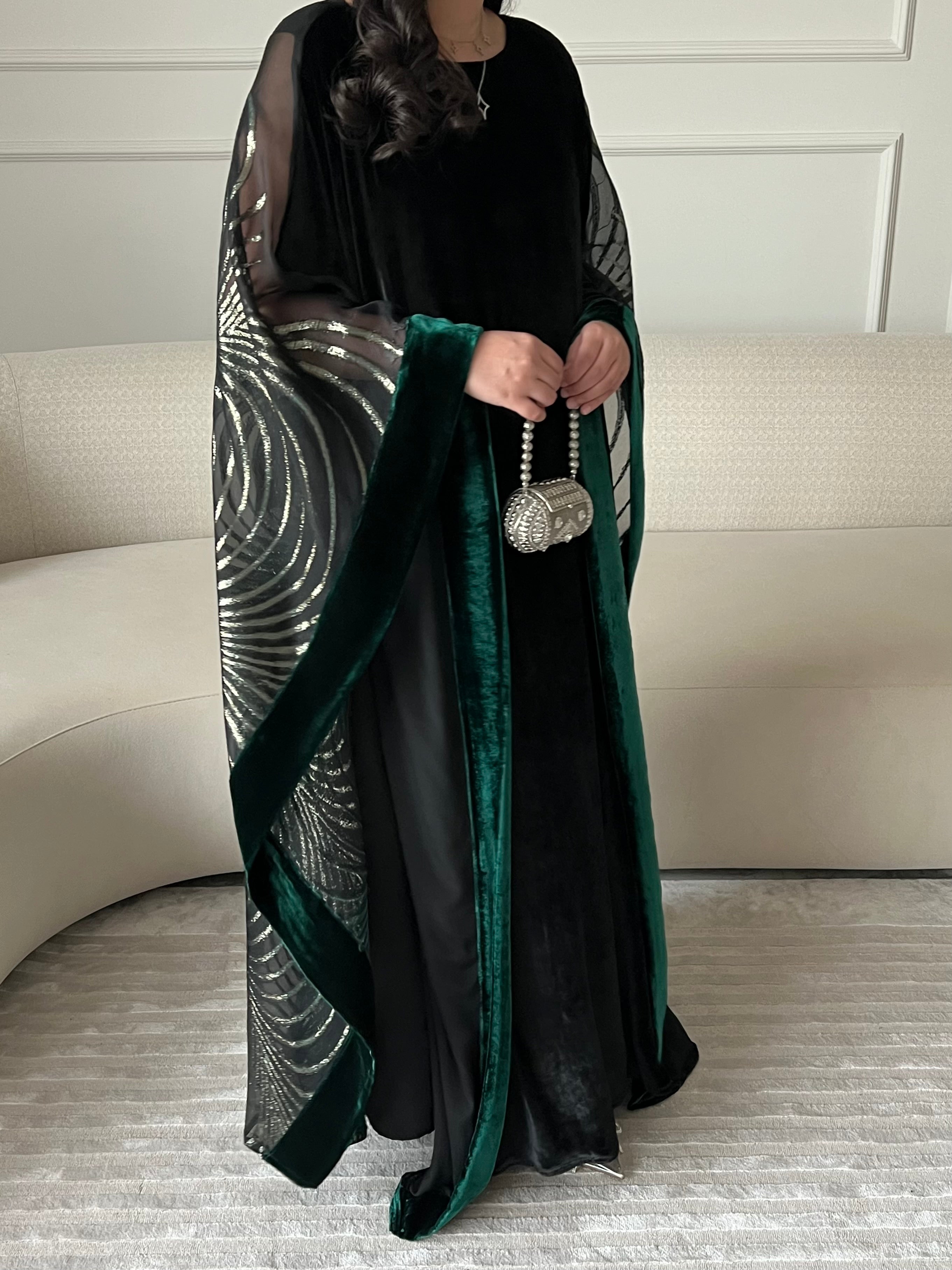DN245 - VELVET x ORGANZA PRINT