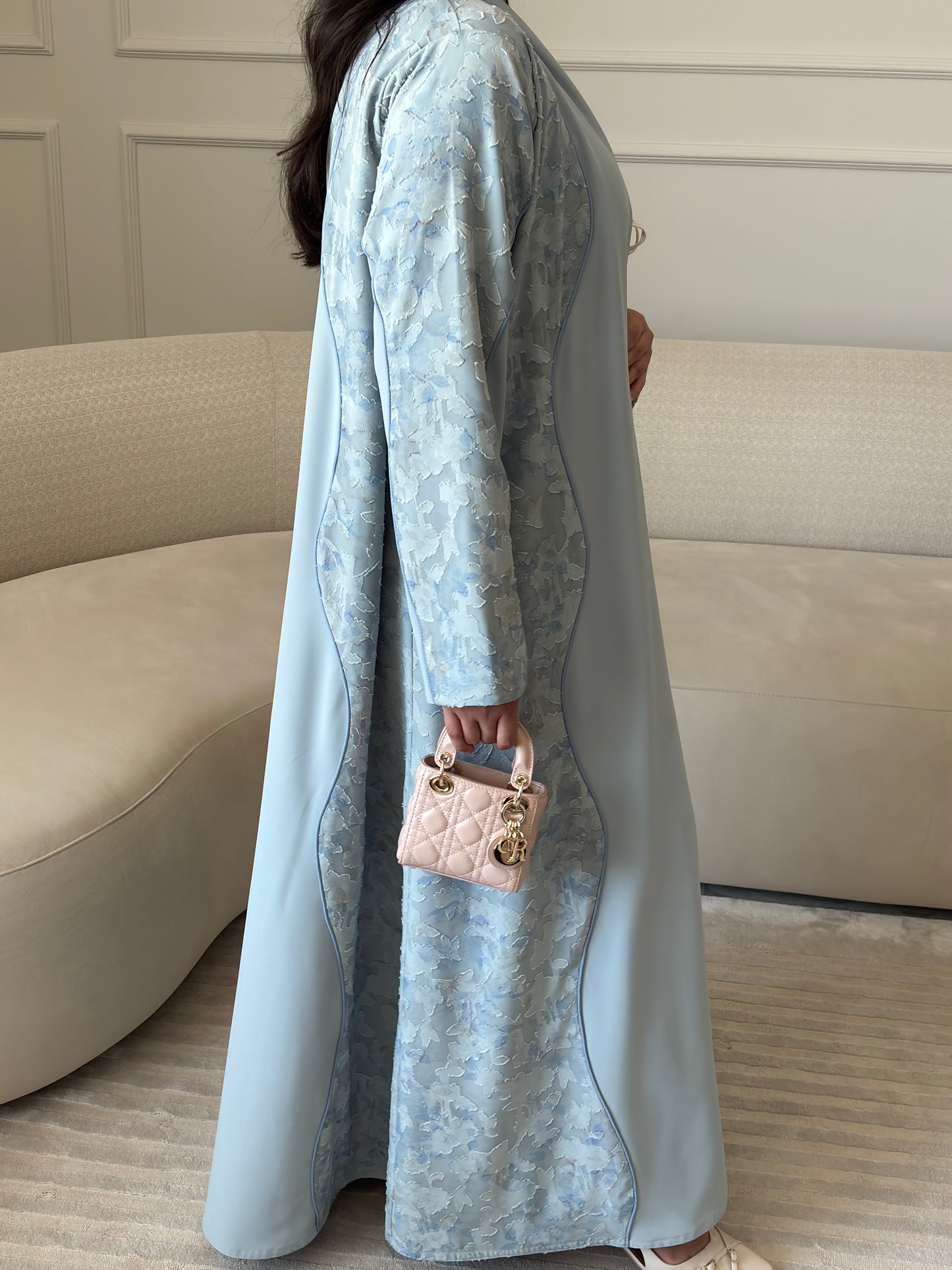 DN271 - FLORAL ABAYA
