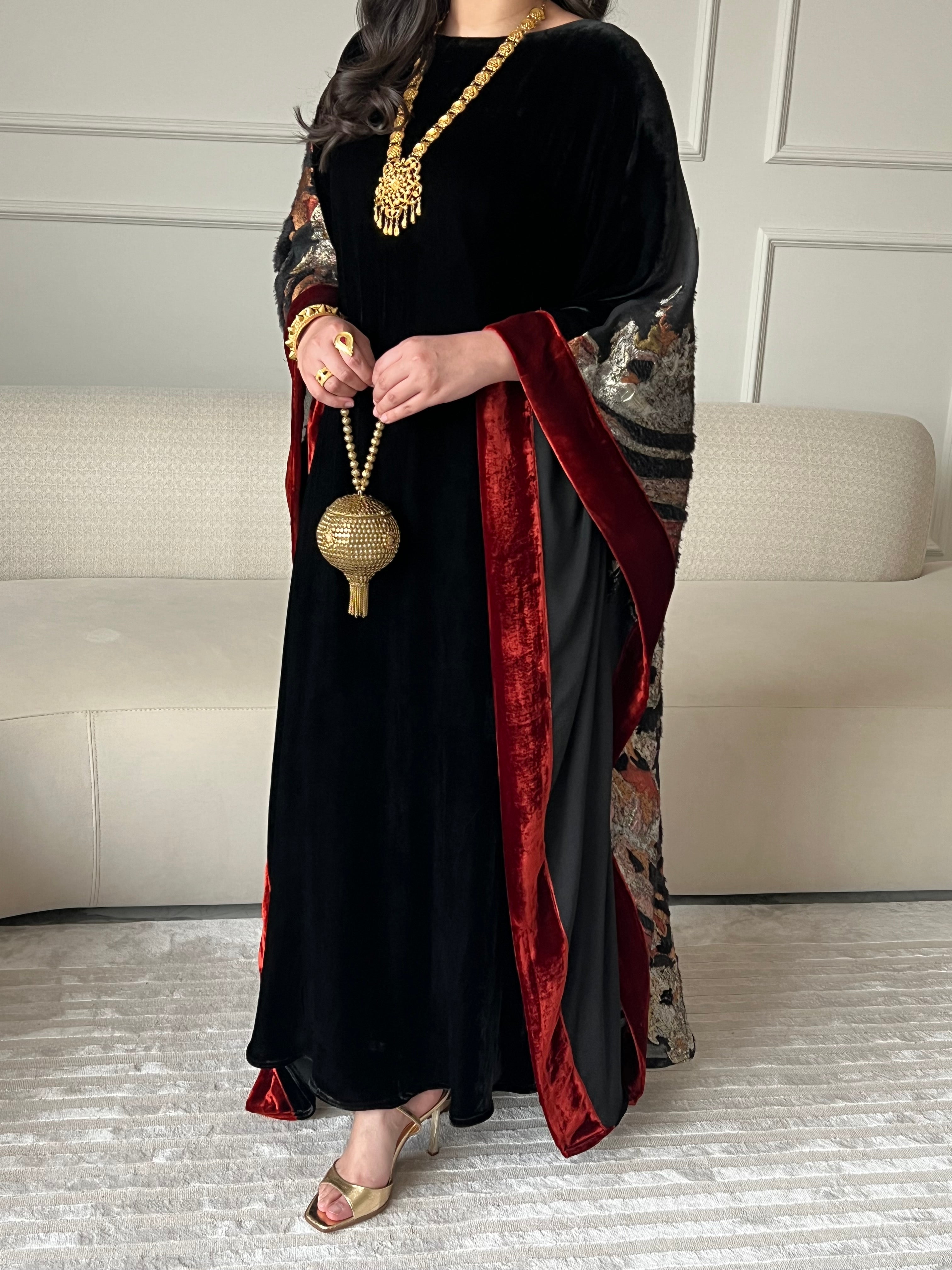 DN246 - VELVET x ORGANZA PRINT