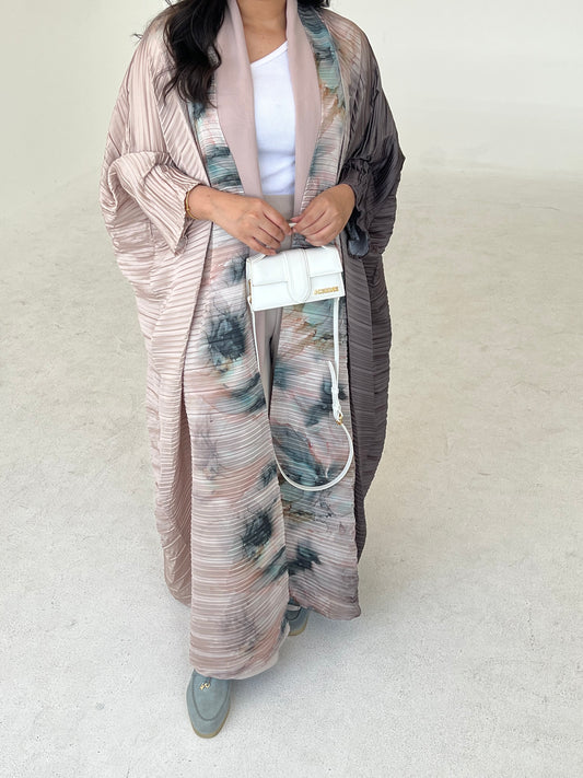 DN083 - FLORAL ABAYA