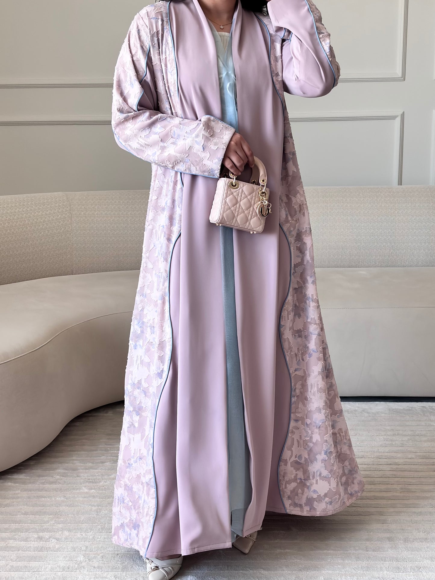 DN270 - FLORAL ABAYA