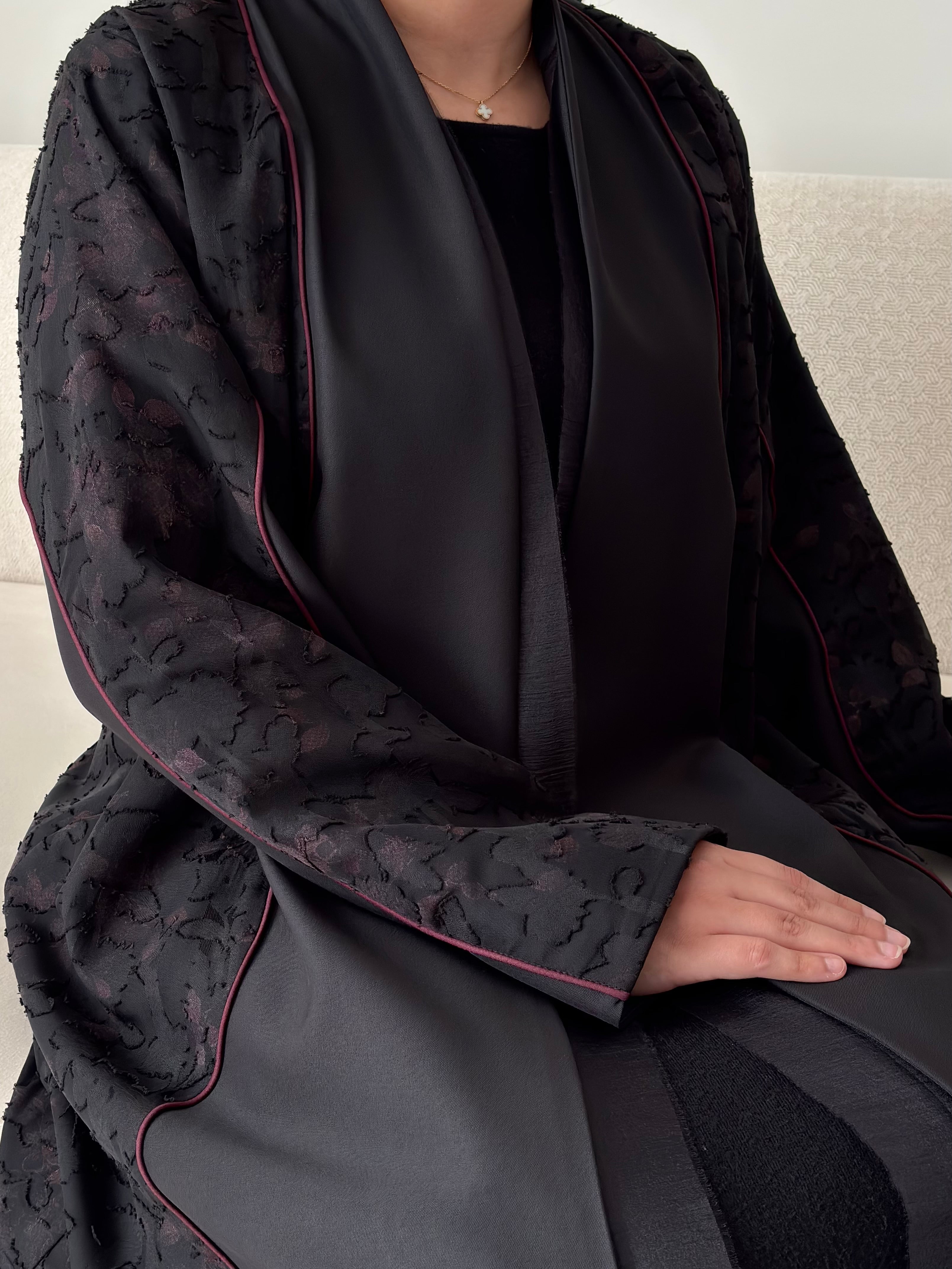 DN275 - FLORAL ABAYA